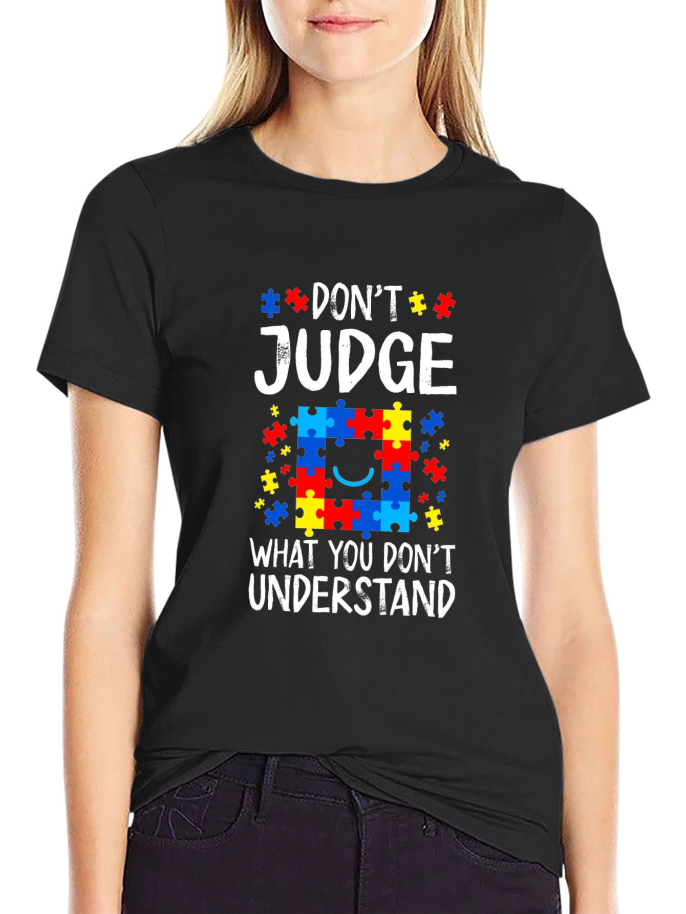 Autism Awareness Puzzle Piece Graphic Tee