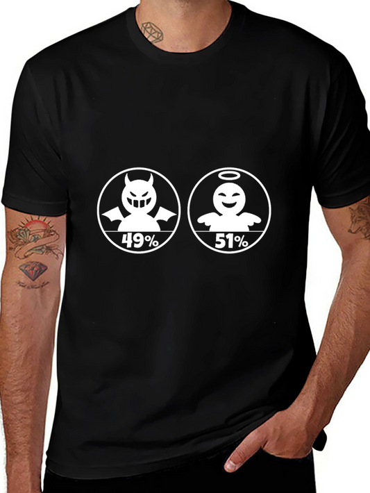 Angel vs Devil T-Shirt - 51% Angel