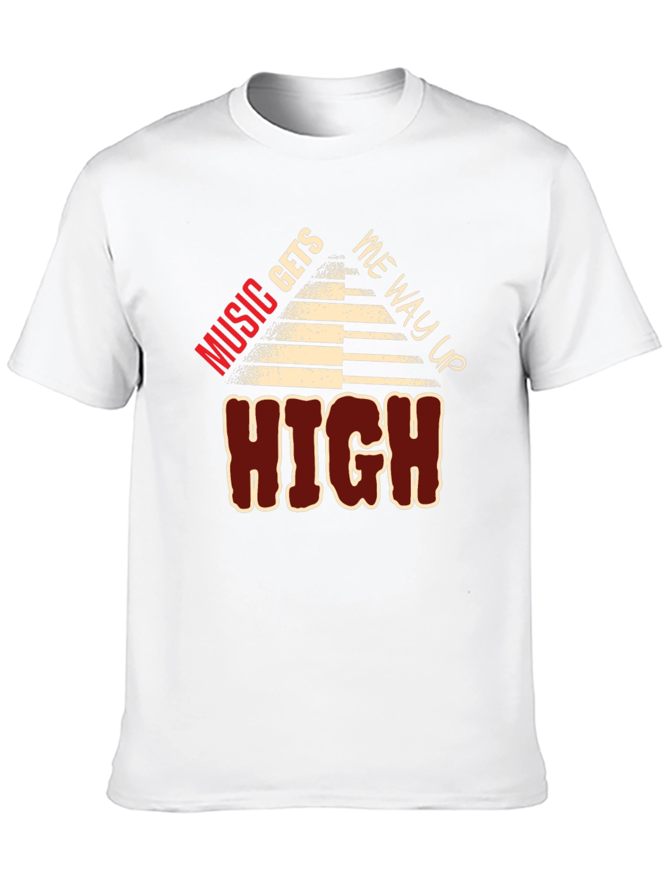 Music Gets Me Way Up High Graphic Tee