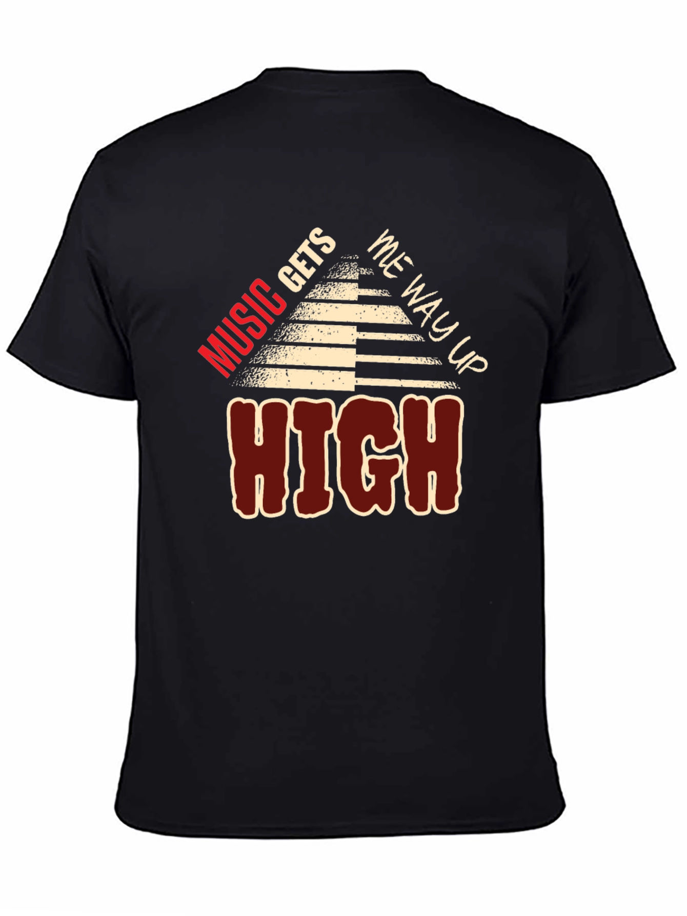 Music Gets Me Way Up High Graphic Tee