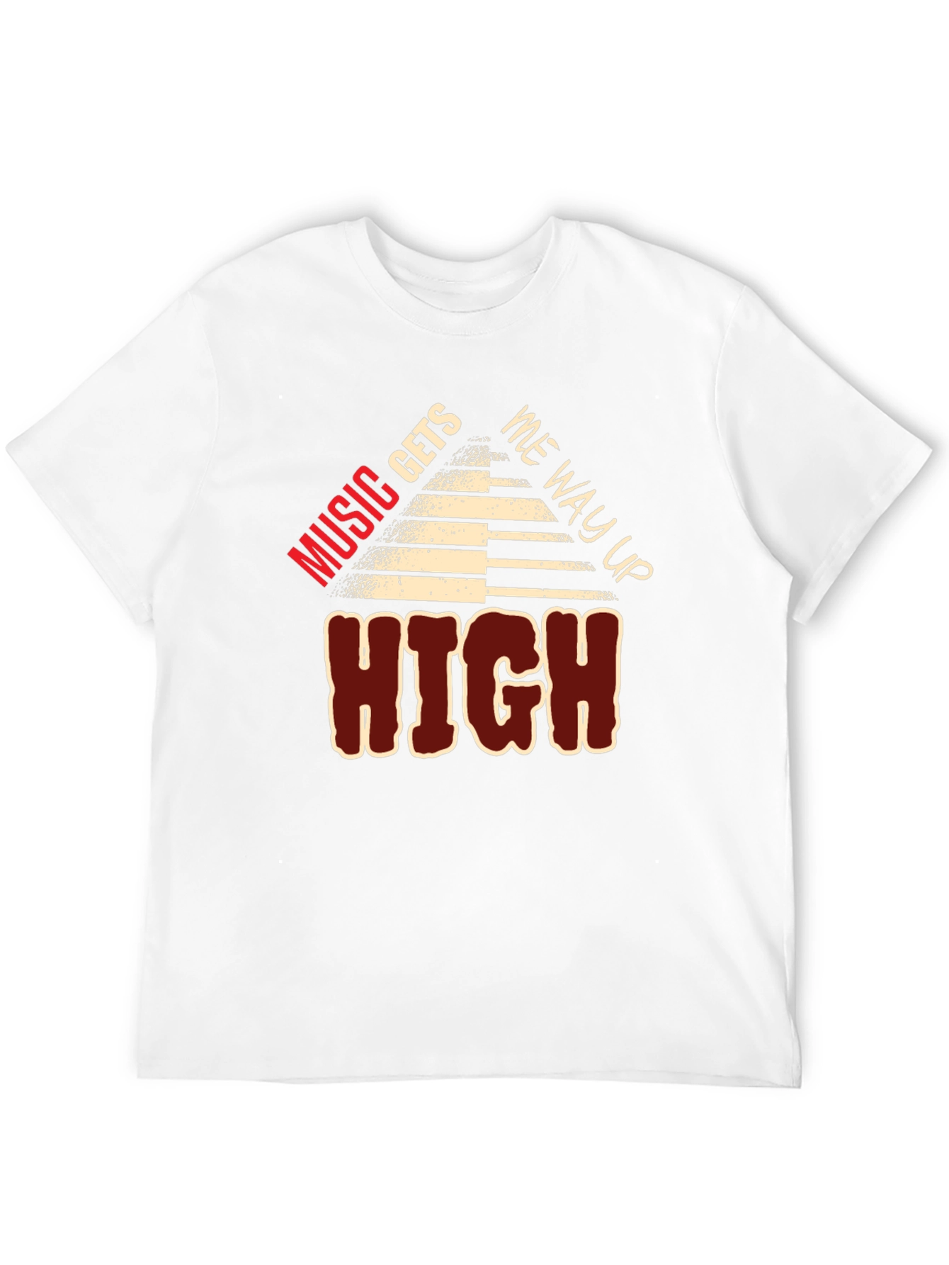 Music Gets Me Way Up High Graphic Tee