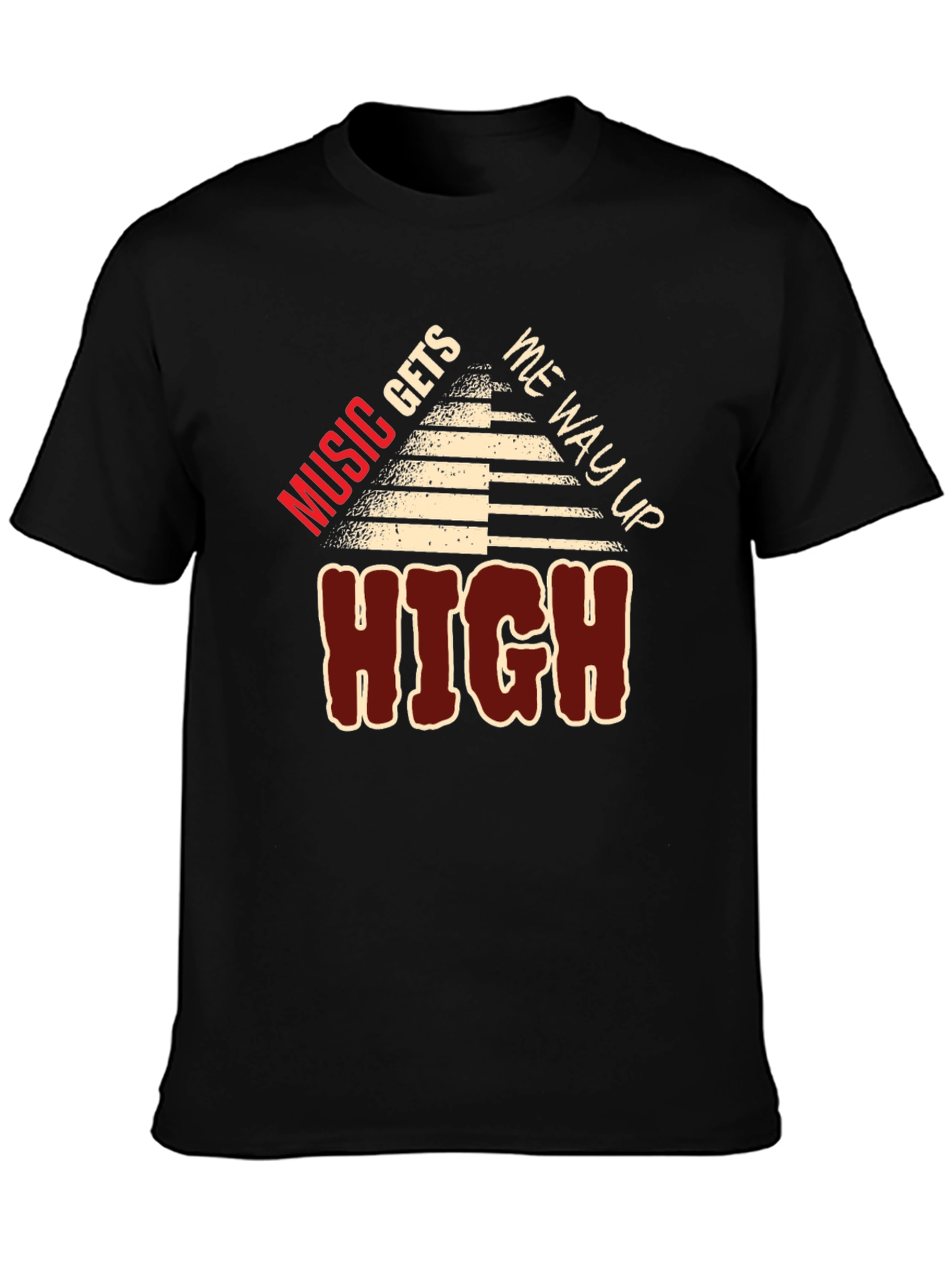 Music Gets Me Way Up High Graphic Tee