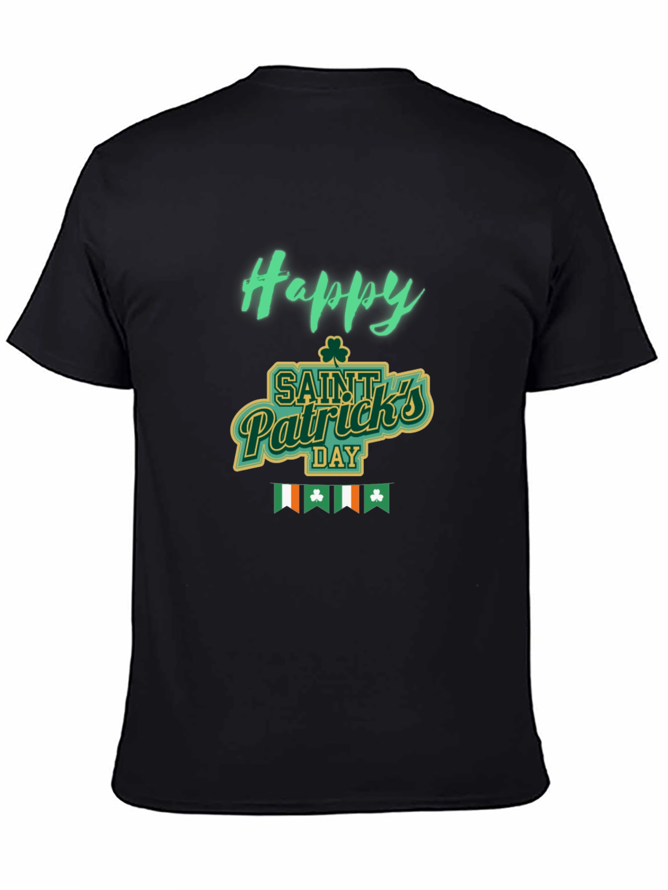 Happy Saint Patricks Day Black Tee