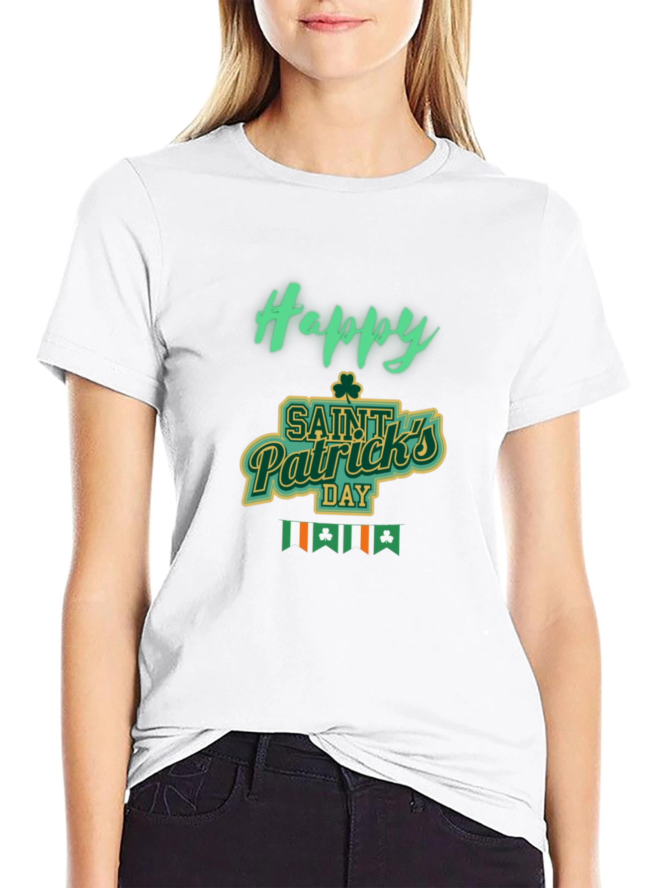 Happy Saint Patricks Day Black Tee