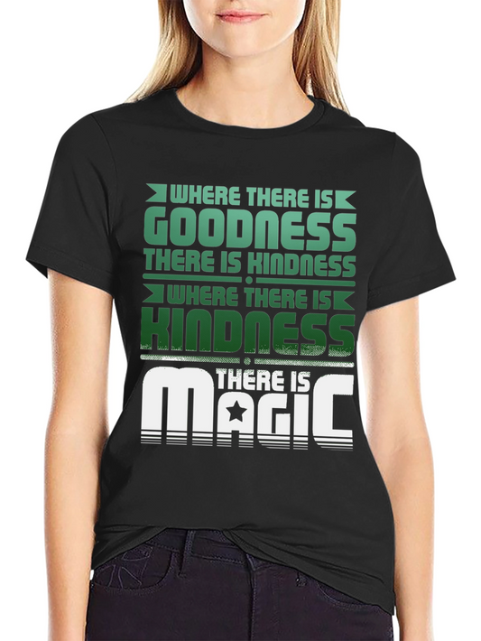 Goodness Kindness Magic Graphic Tee - Black