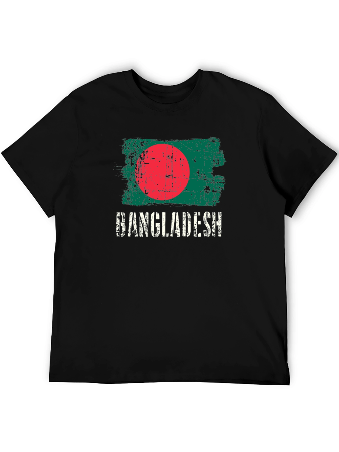 Bangladesh Flag T-Shirt - Grunge Style