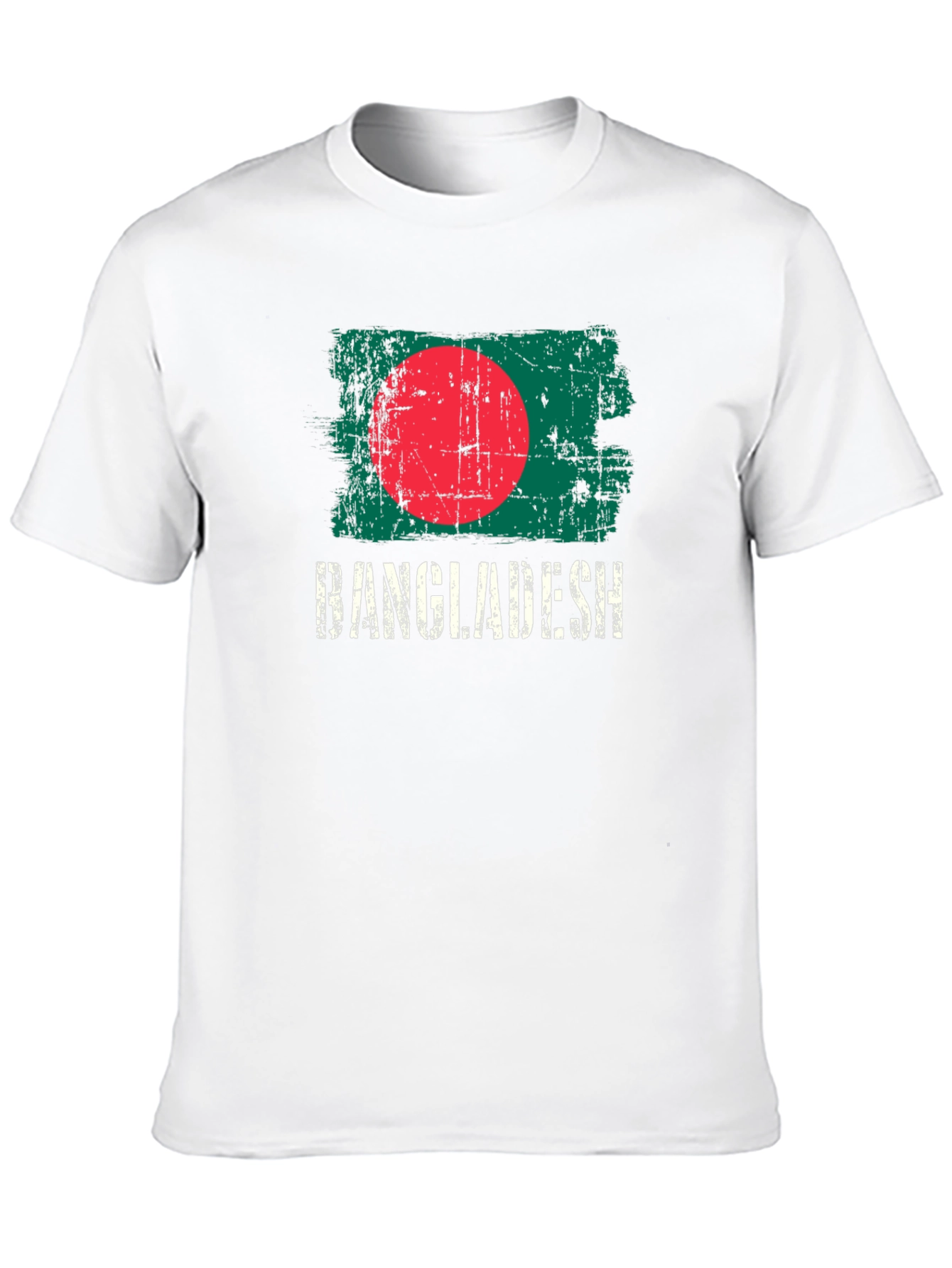 Bangladesh Flag T-Shirt - Grunge Style
