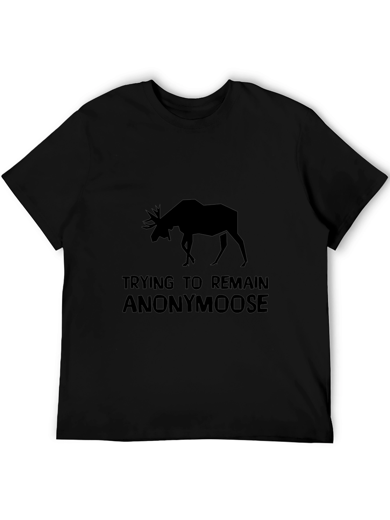 Anonymoose Black Graphic Tee