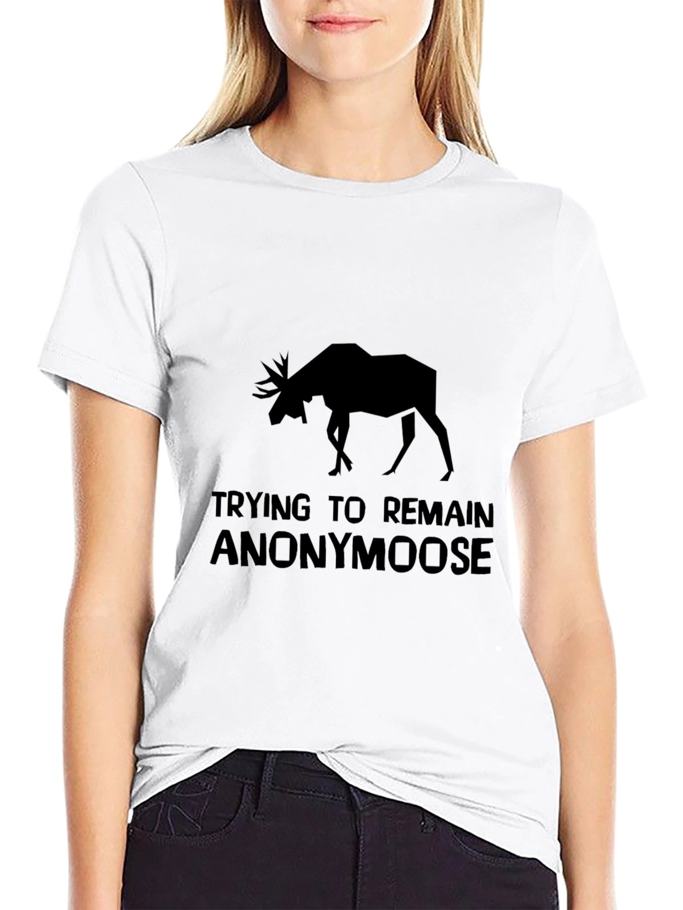 Anonymoose Black Graphic Tee
