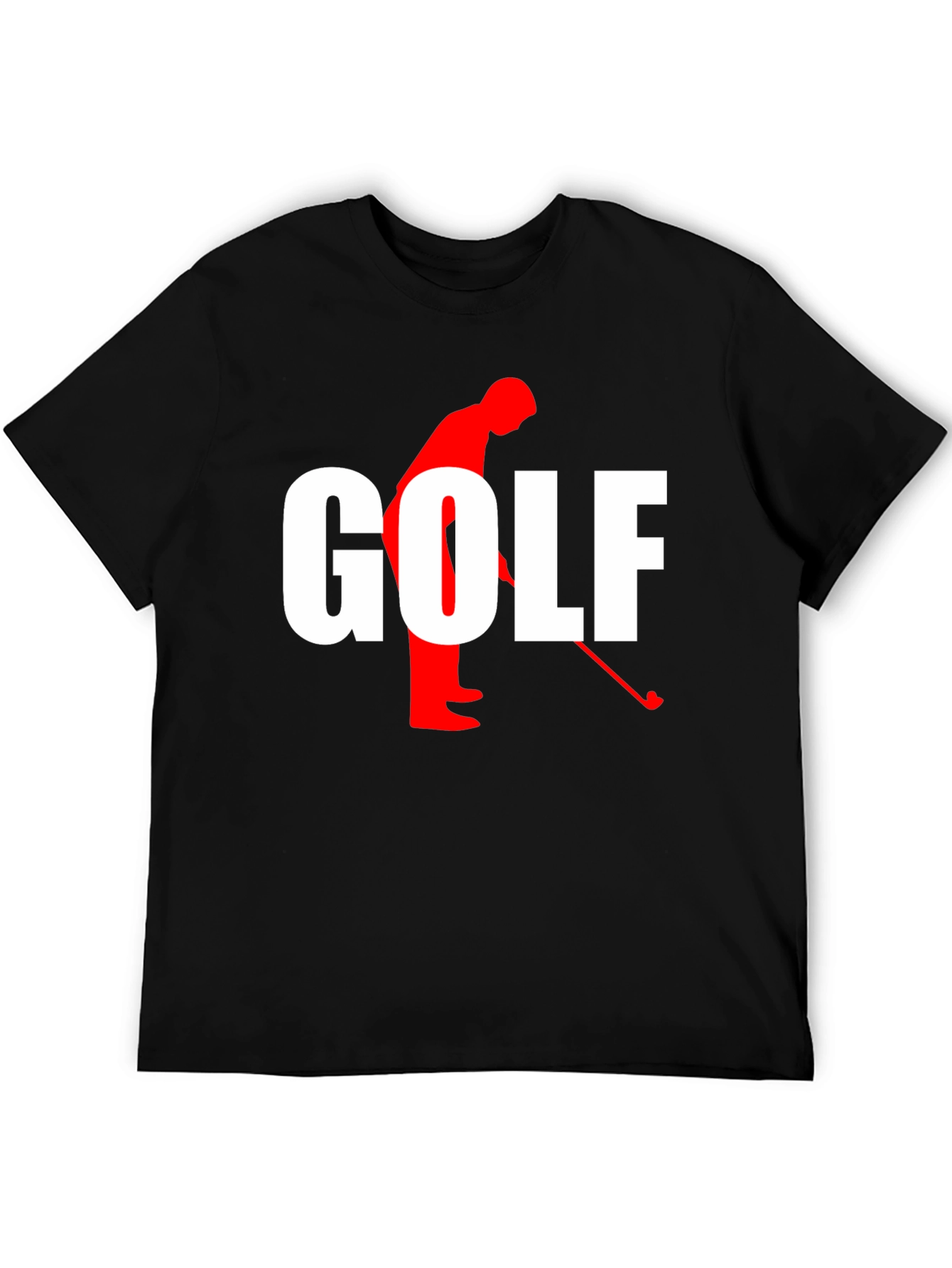 Golf Silhouette Graphic T-Shirt - Stylish Golfer Tee