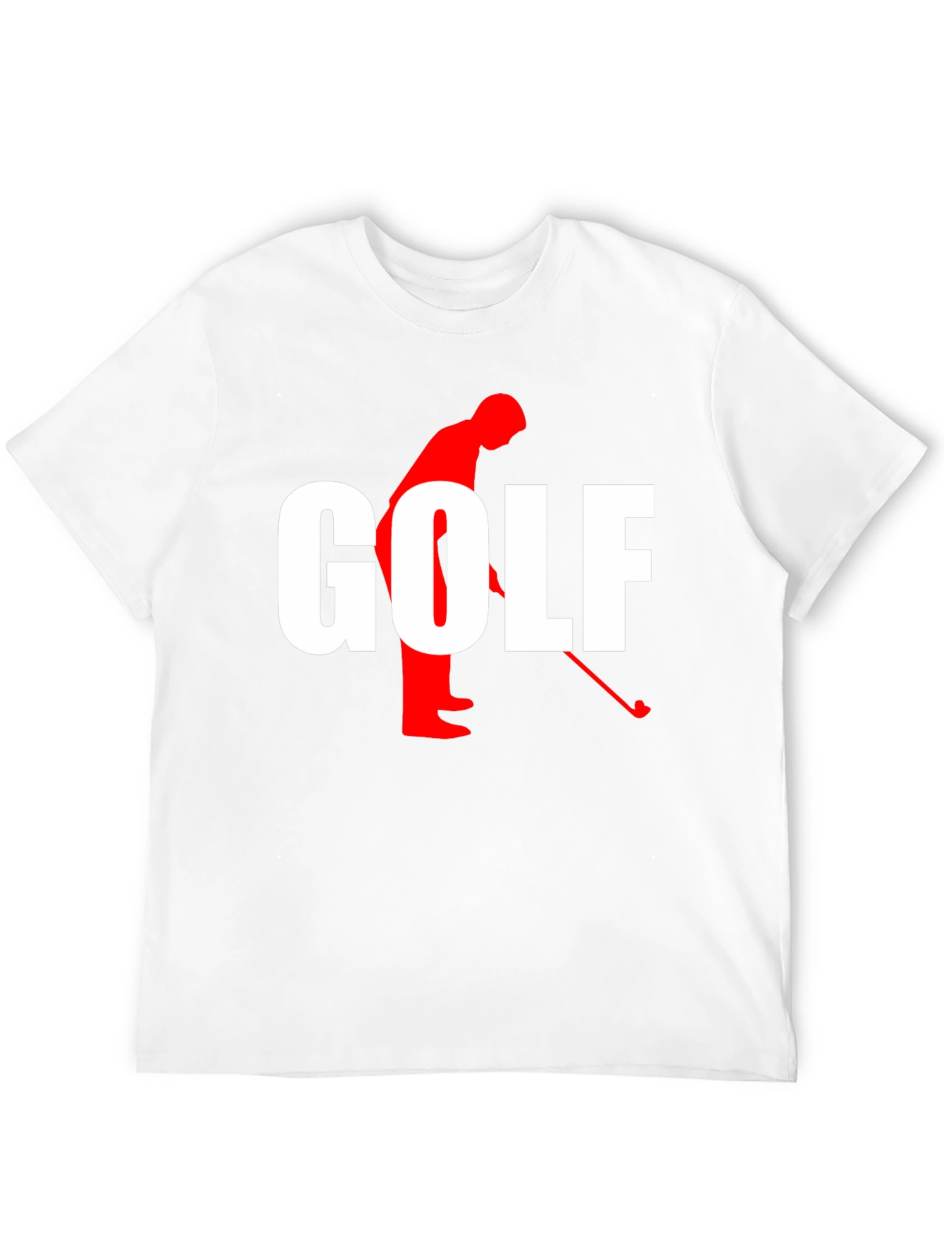 Golf Silhouette Graphic T-Shirt - Stylish Golfer Tee