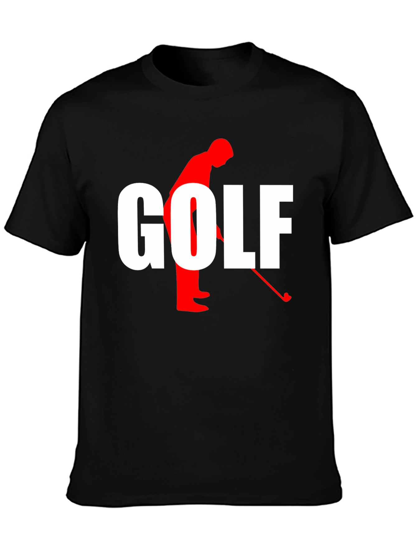 Golf Silhouette Graphic T-Shirt - Stylish Golfer Tee