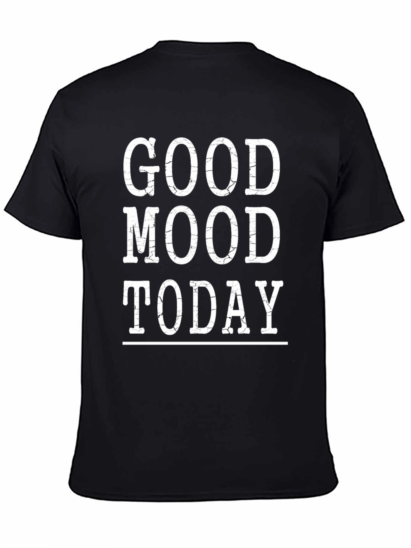 Good Mood Today Black Graphic Tee Shirt