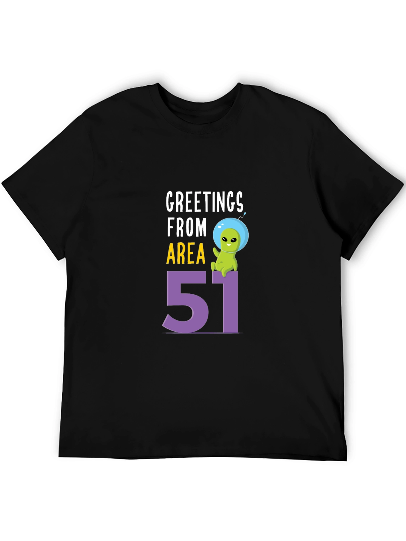 Greetings From Area 51 T-Shirt Alien UFO Graphic Tee