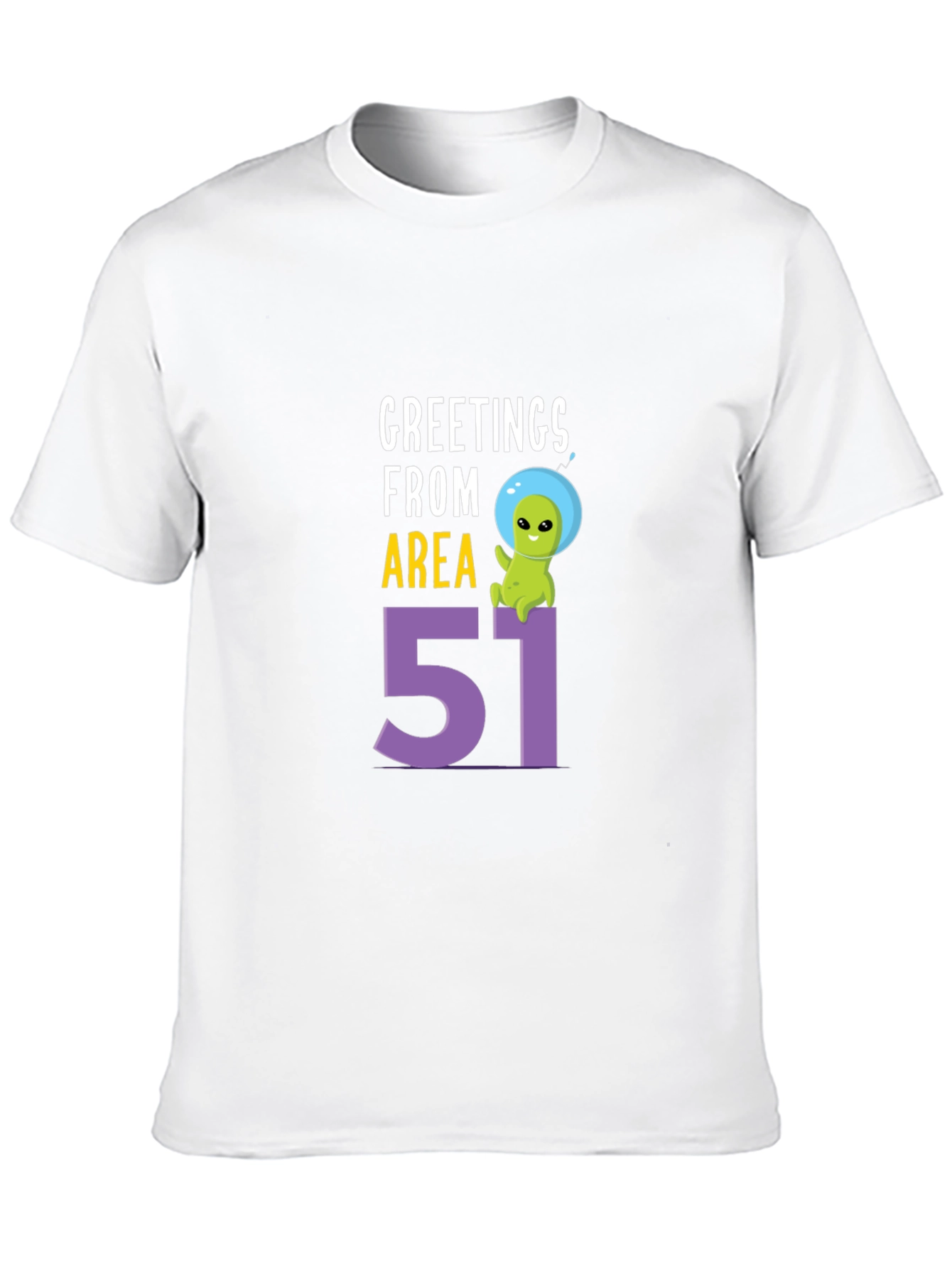 Greetings From Area 51 T-Shirt Alien UFO Graphic Tee