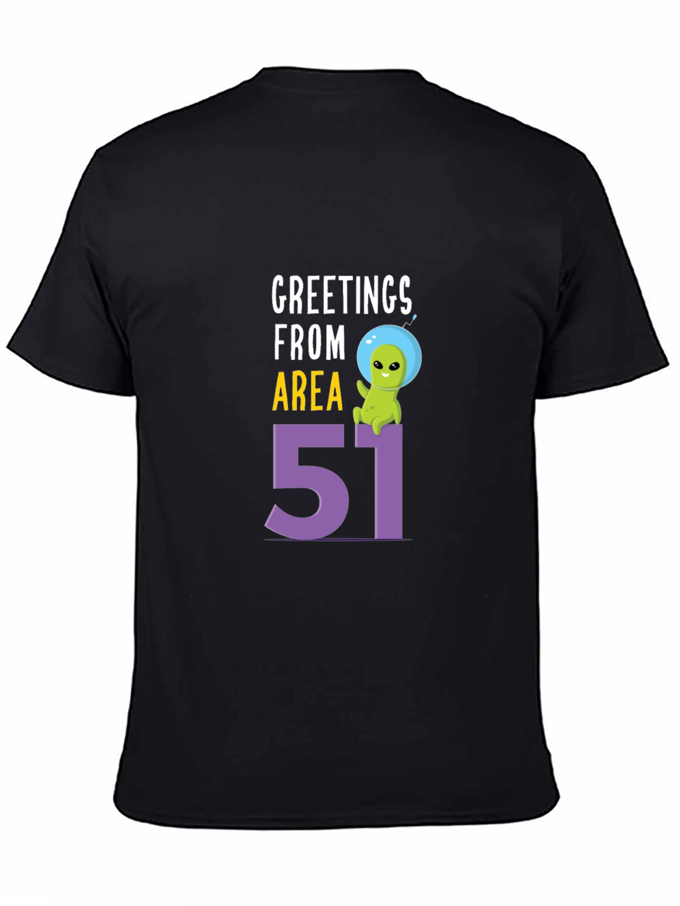 Greetings From Area 51 T-Shirt Alien UFO Graphic Tee