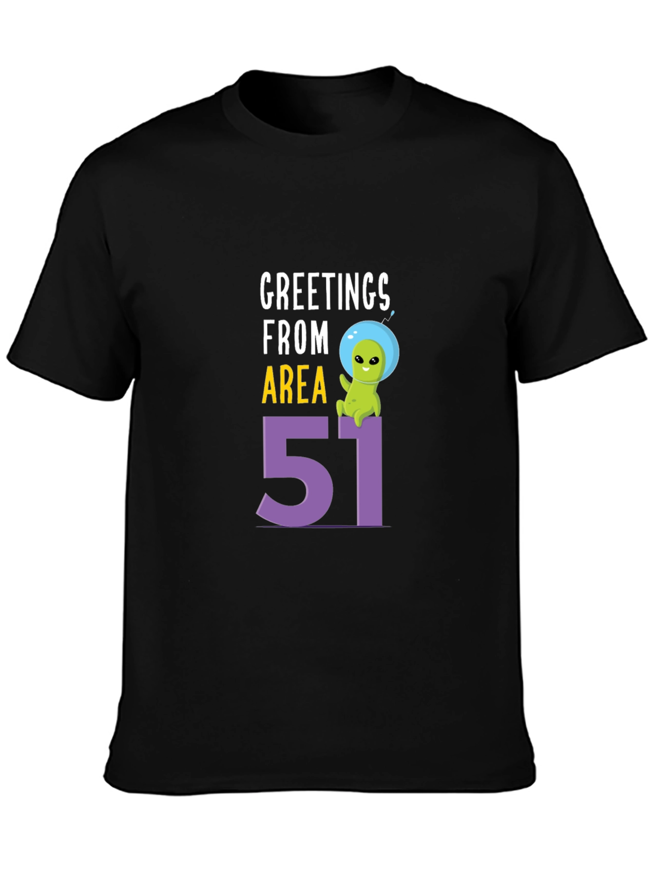 Greetings From Area 51 T-Shirt Alien UFO Graphic Tee