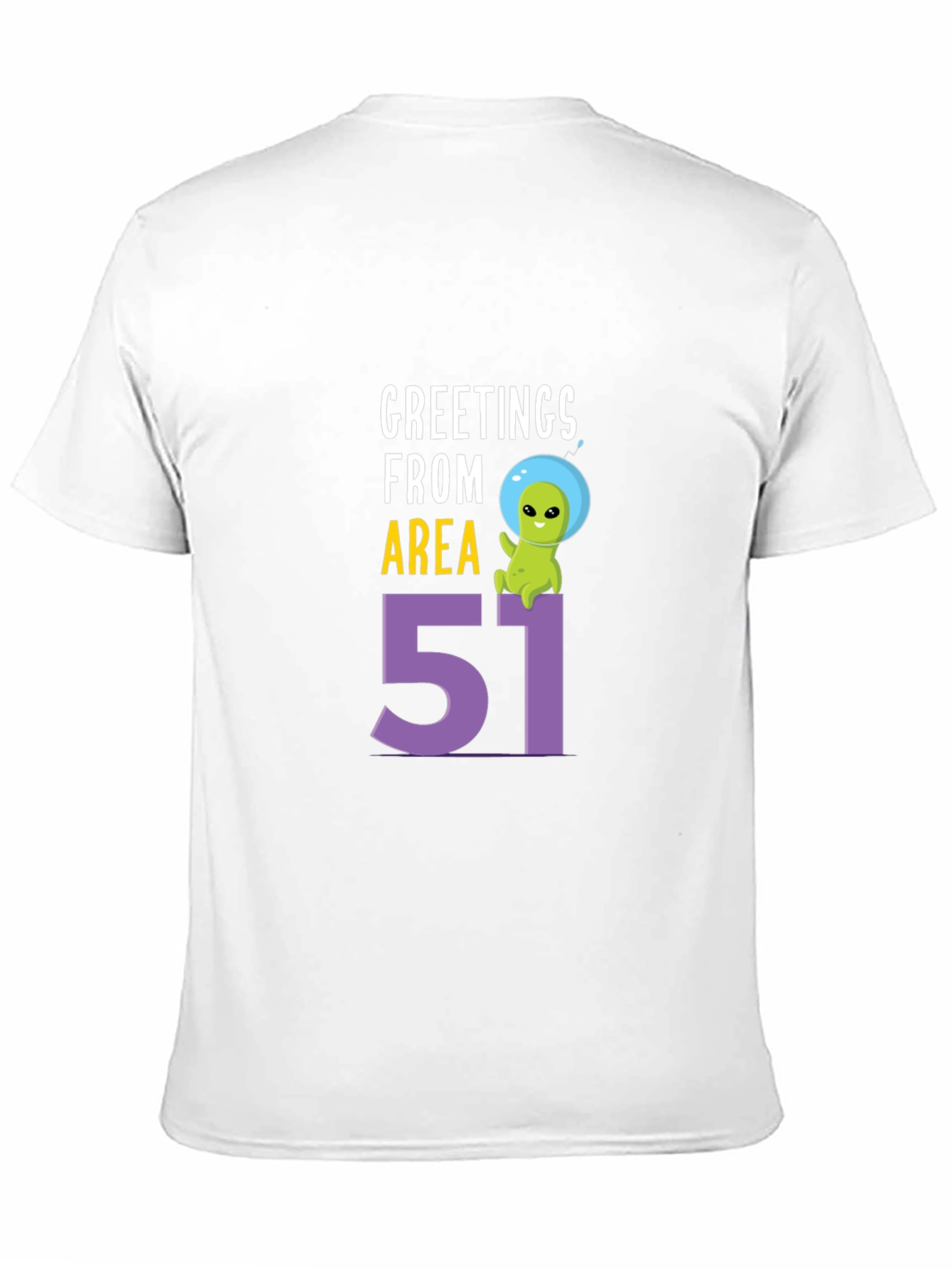 Greetings From Area 51 T-Shirt Alien UFO Graphic Tee