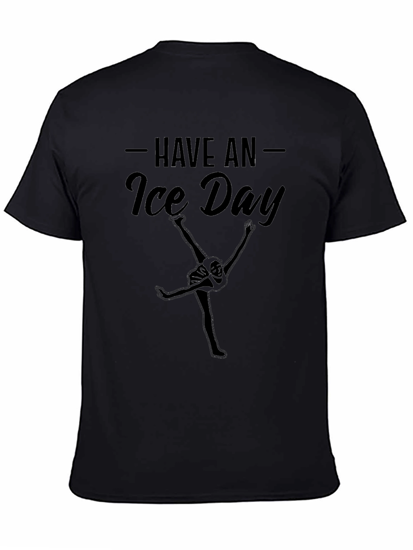 Have an Ice Day Black Graphic T-Shirt