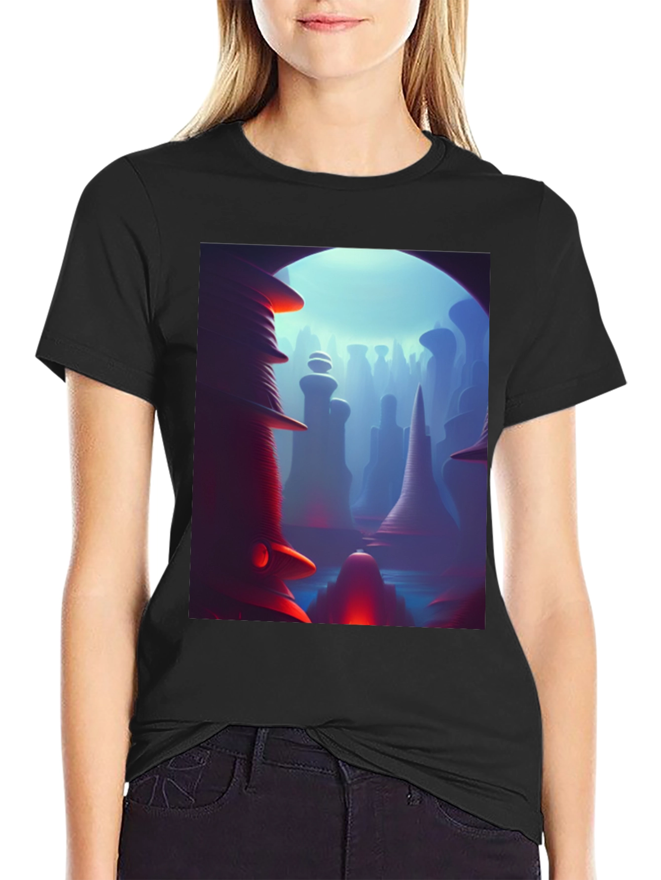 Abstract Landscape Graphic Tee