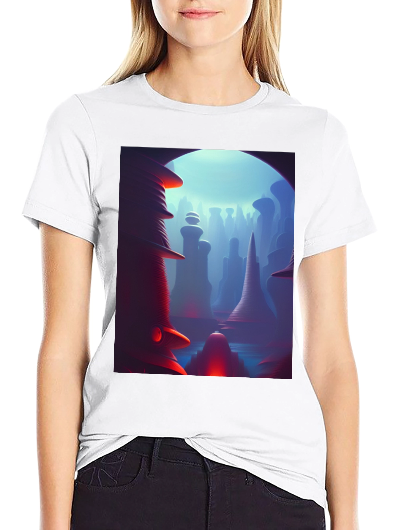 Abstract Landscape Graphic Tee