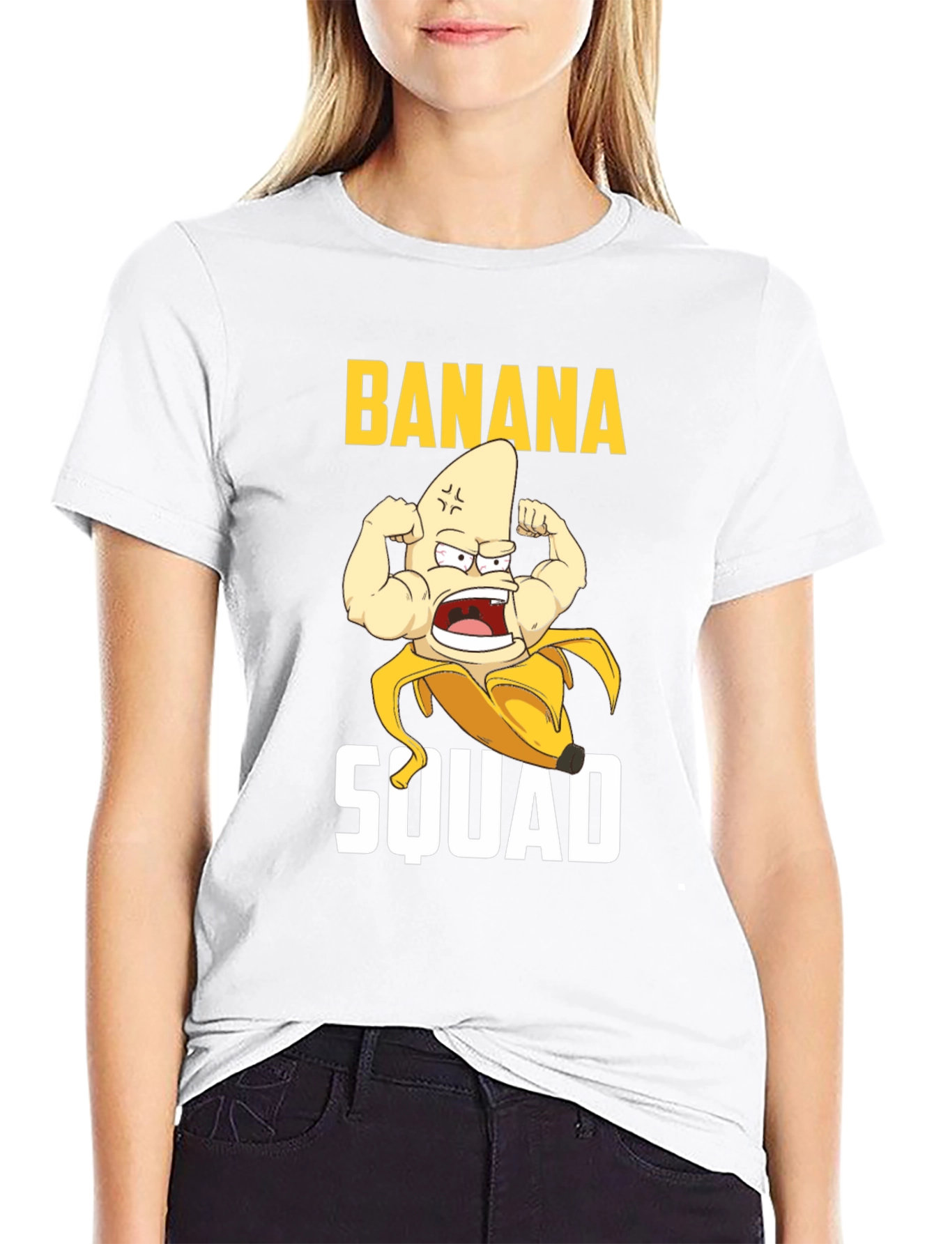 Banana Squad Graphic T-Shirt - Funny Fruit Muscle Tee
