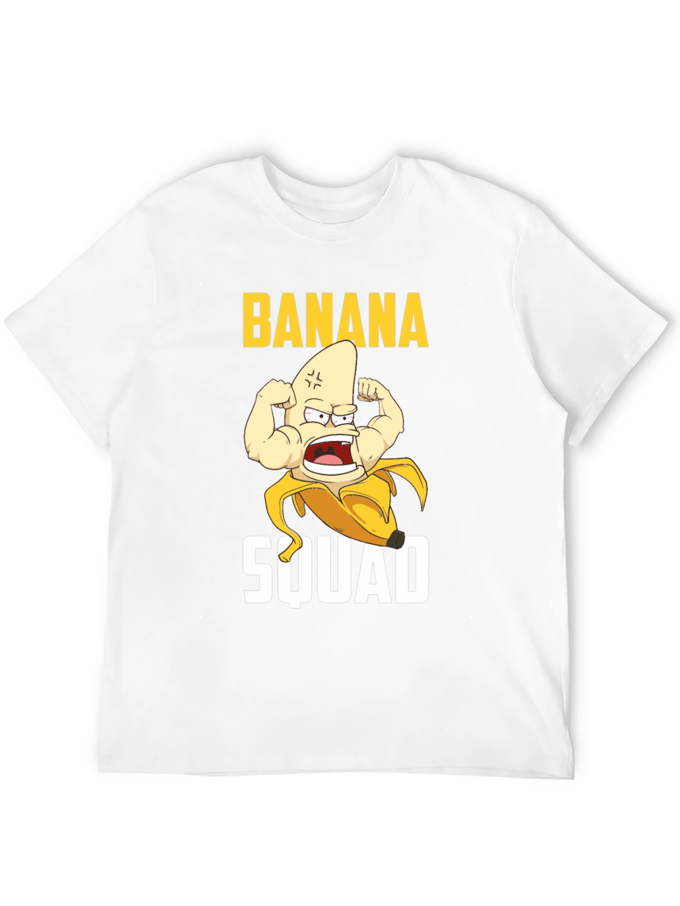 Banana Squad Graphic T-Shirt - Funny Fruit Muscle Tee