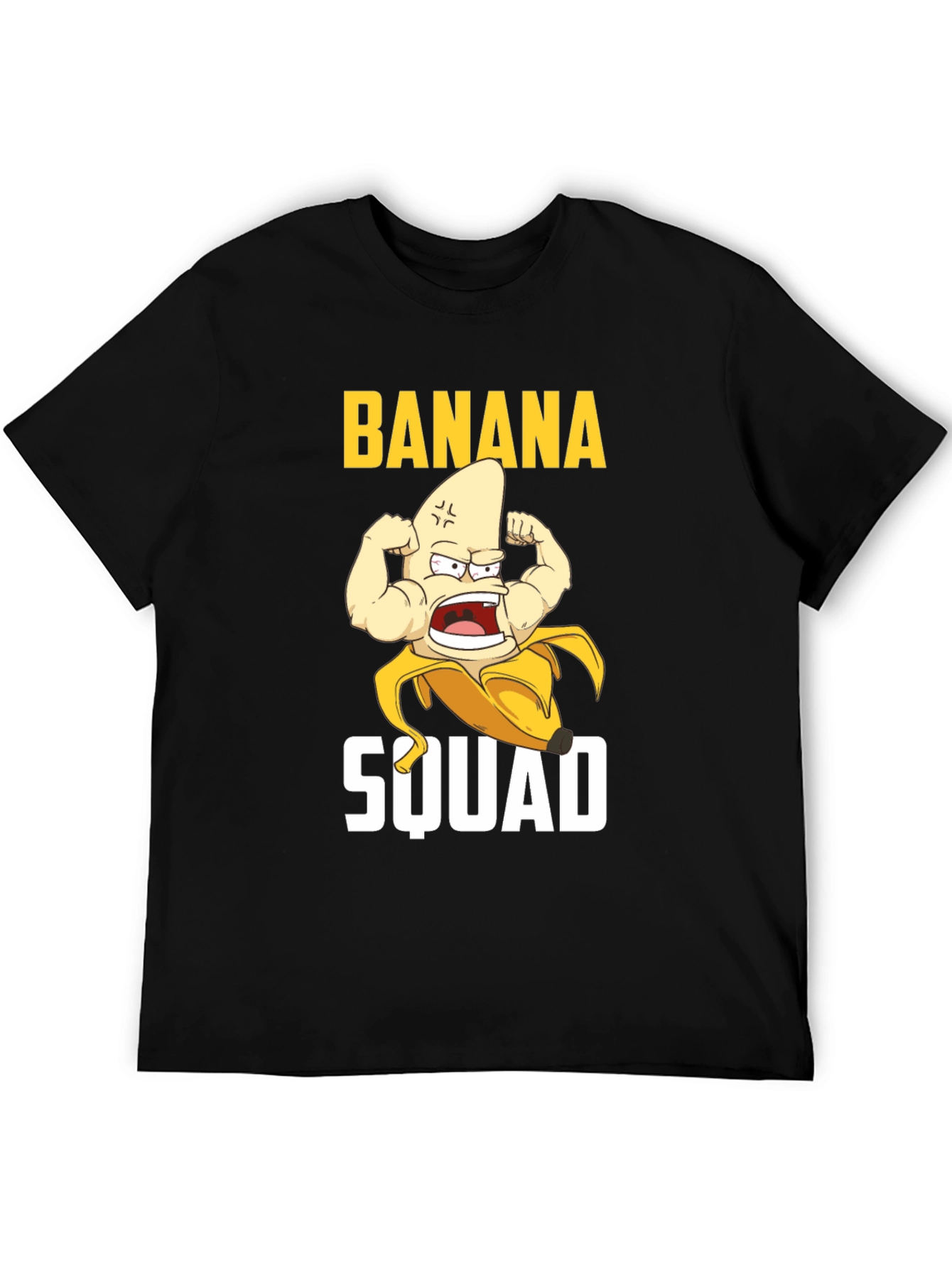 Banana Squad Graphic T-Shirt - Funny Fruit Muscle Tee