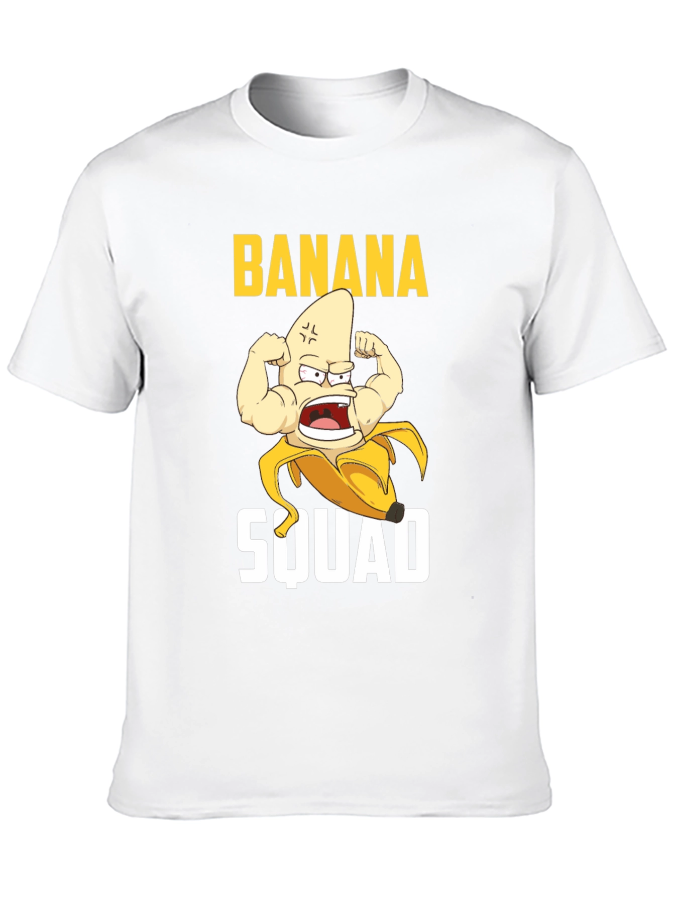Banana Squad Graphic T-Shirt - Funny Fruit Muscle Tee