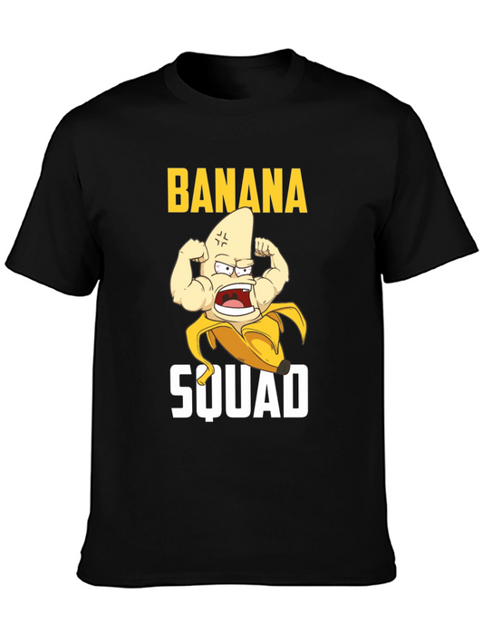 Banana Squad Graphic T-Shirt - Funny Fruit Muscle Tee