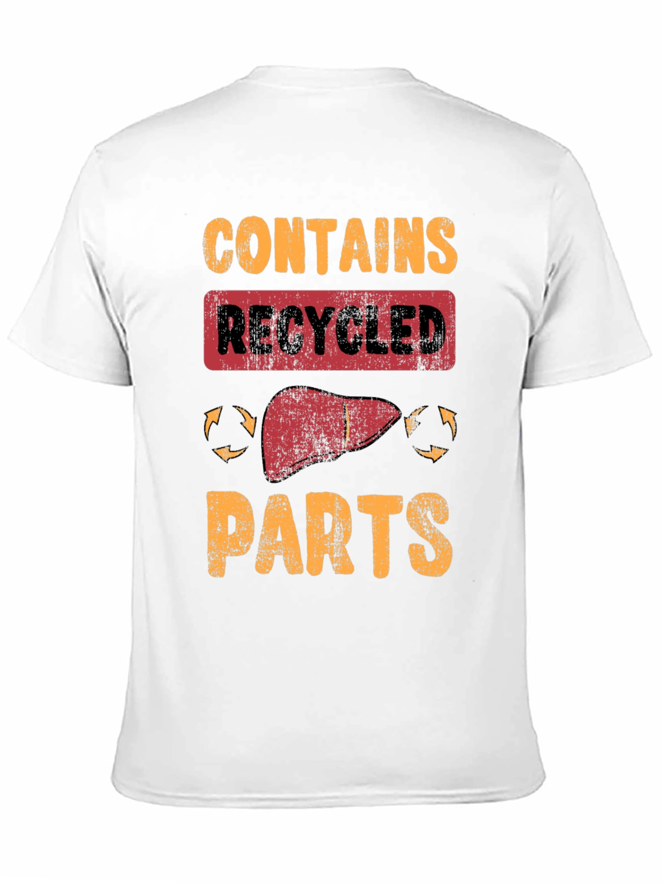 Contains Recycled Parts Novelty Graphic T-Shirt