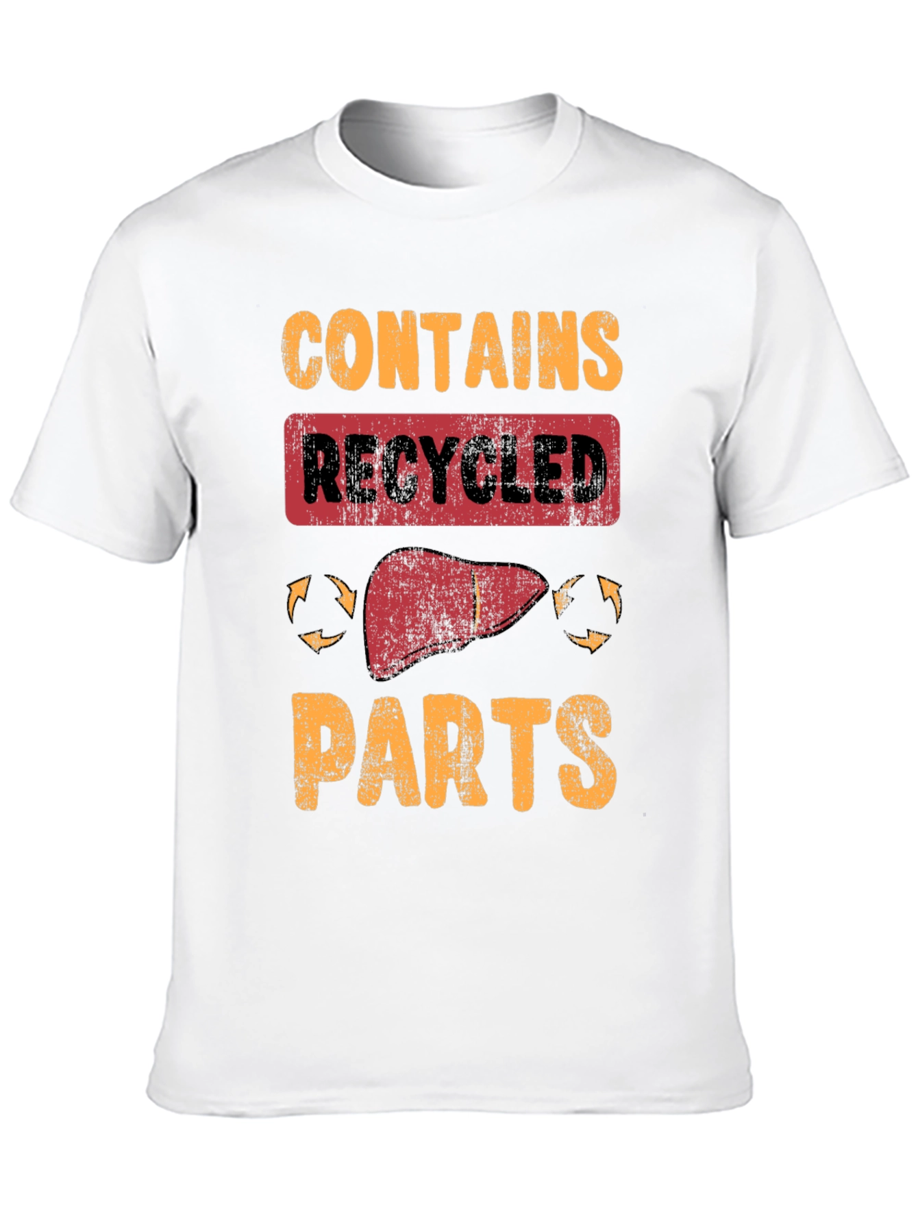 Contains Recycled Parts Novelty Graphic T-Shirt