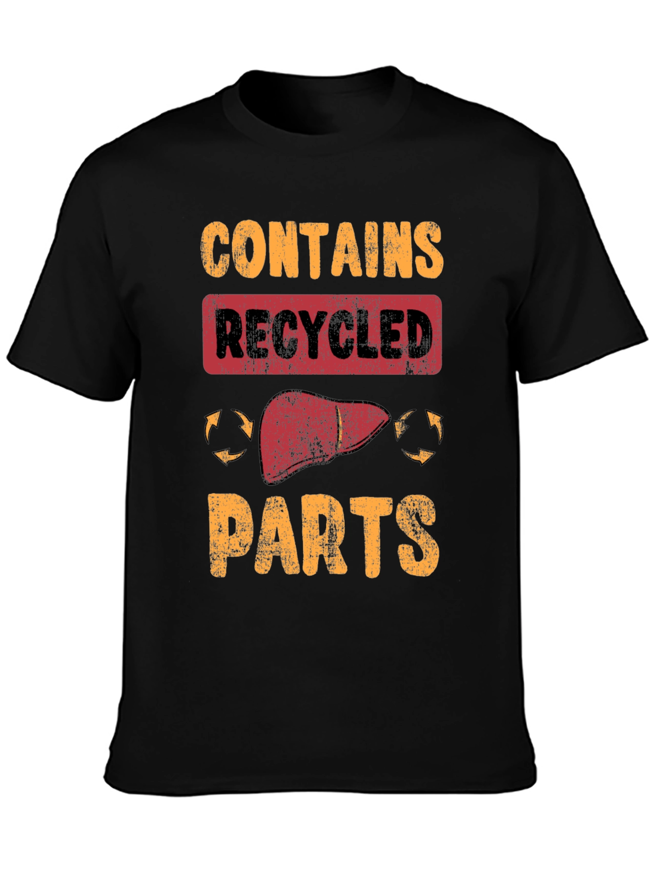 Contains Recycled Parts Novelty Graphic T-Shirt