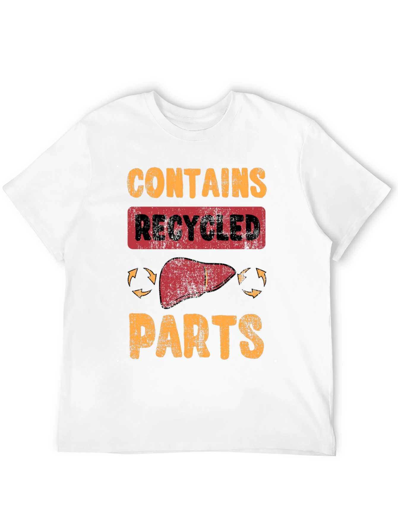 Contains Recycled Parts Novelty Graphic T-Shirt