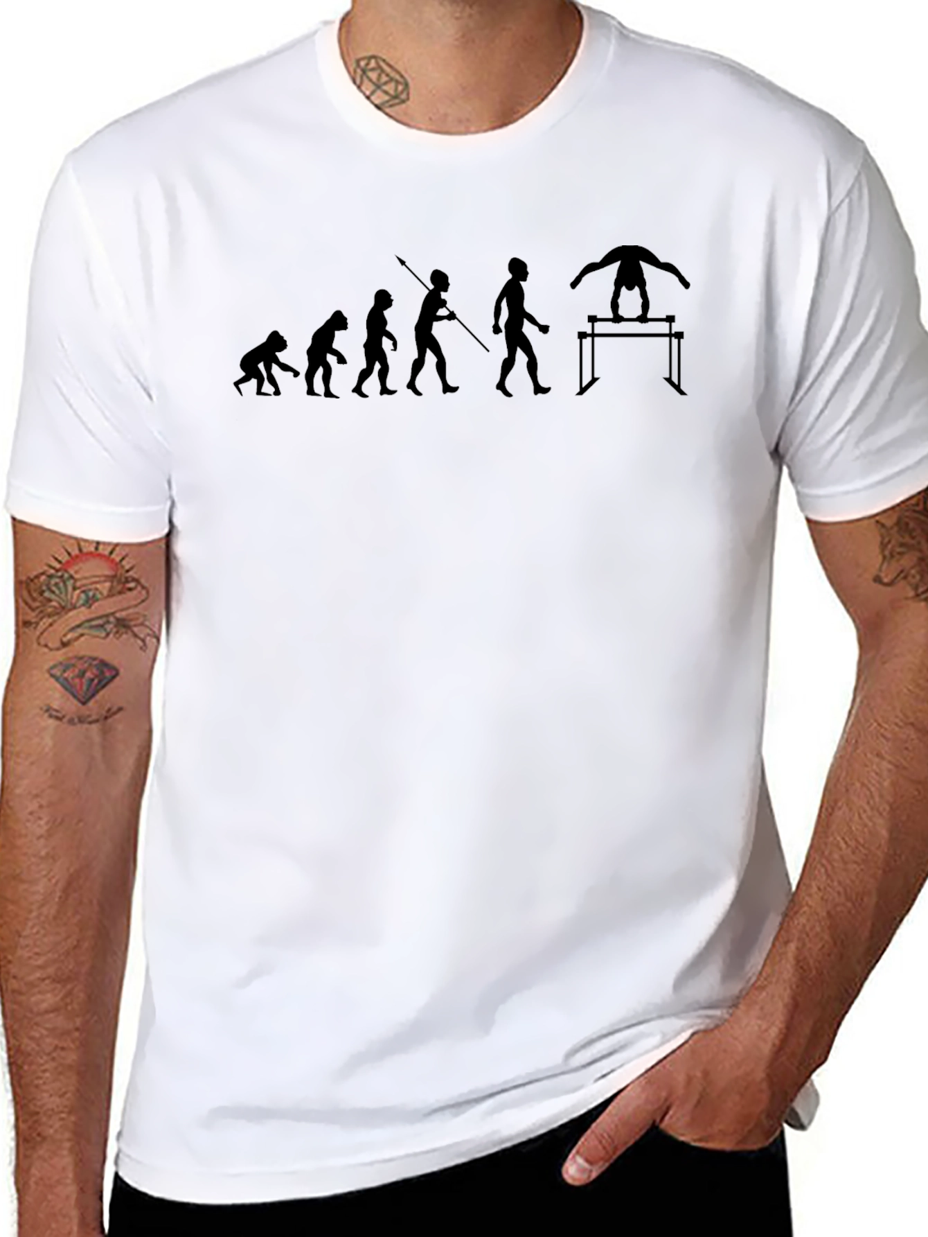 Gymnast Evolution Graphic T-Shirt
