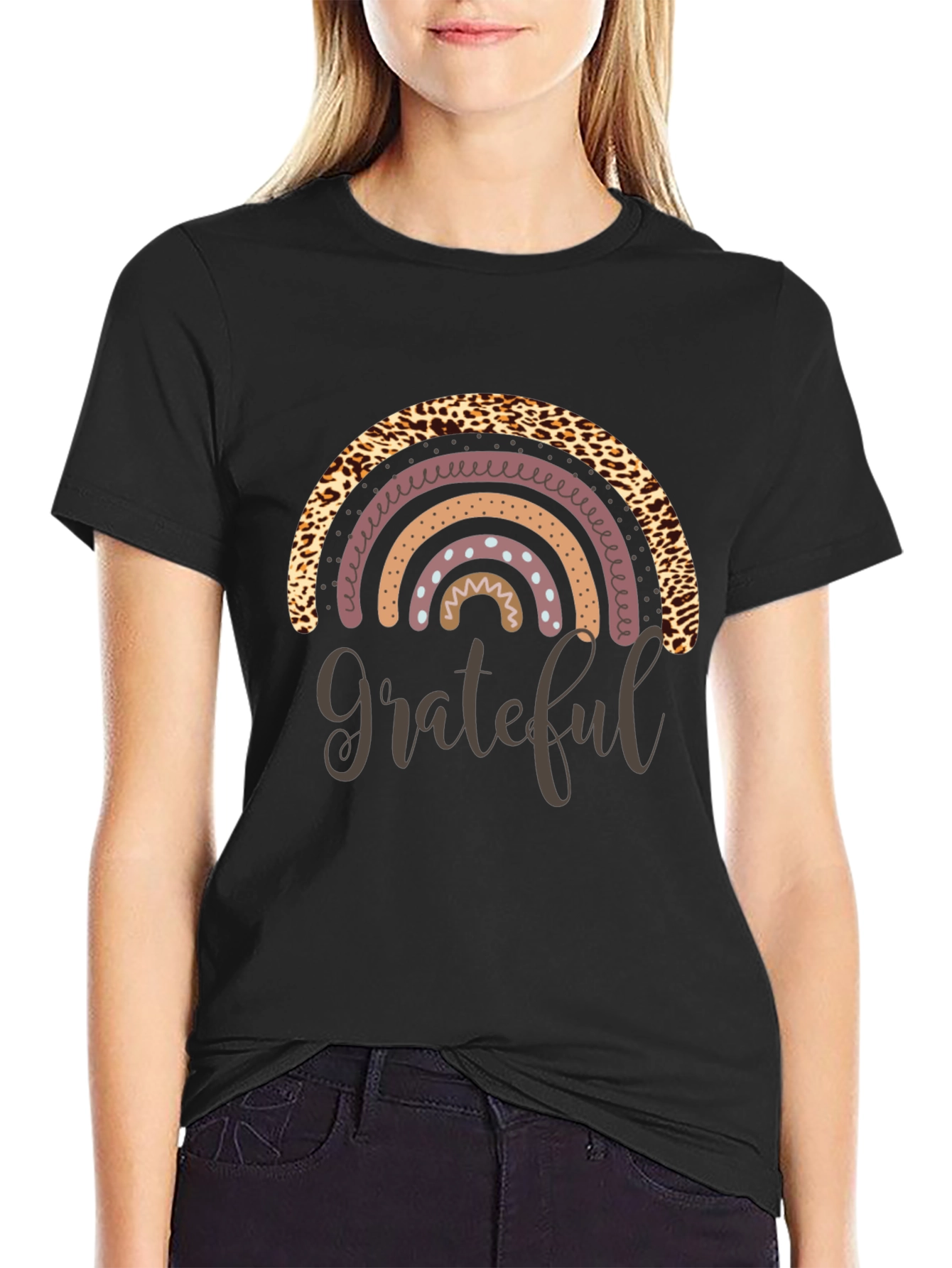 Grateful Rainbow Graphic T-Shirt