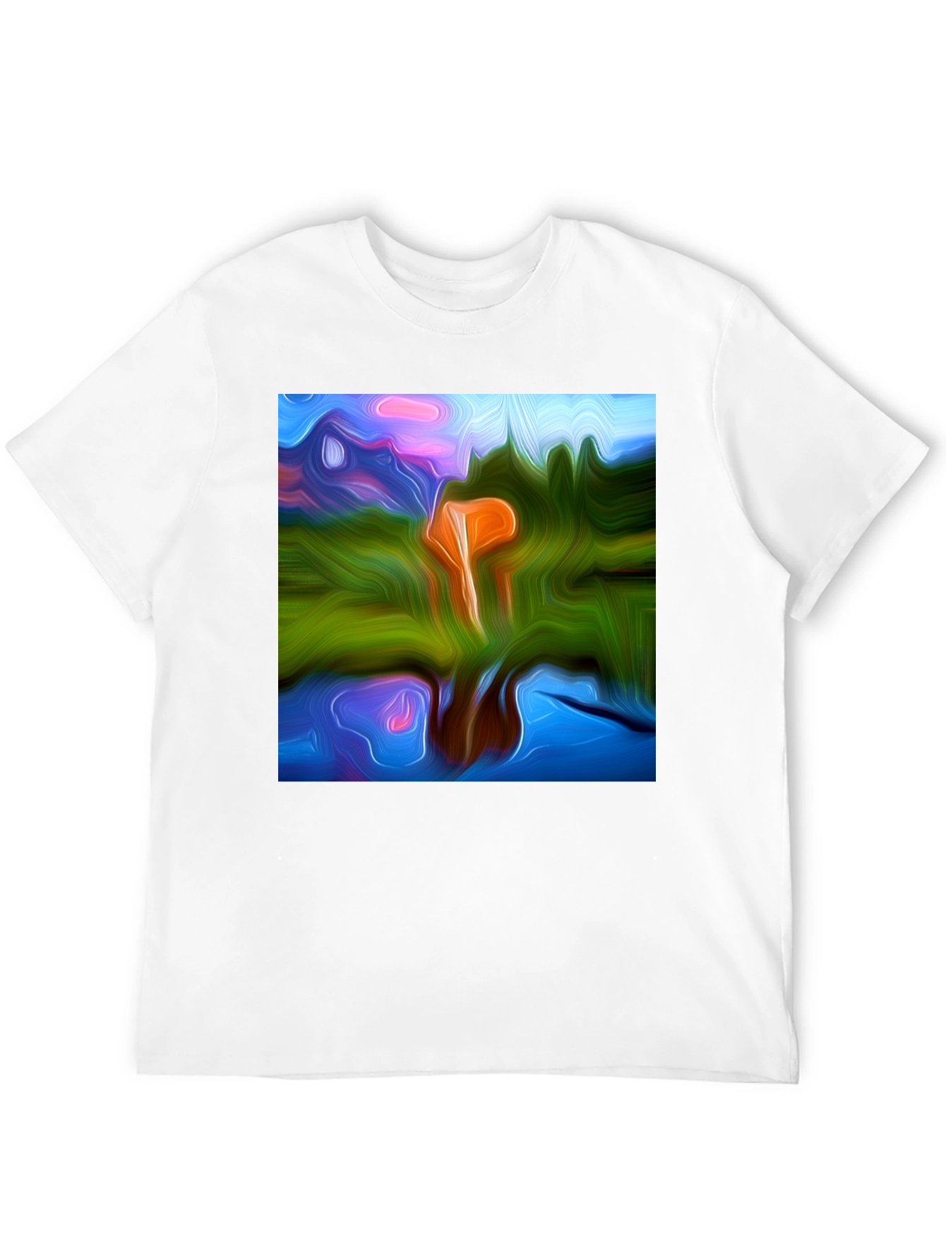 Abstract Art Black T-Shirt - Modern Style