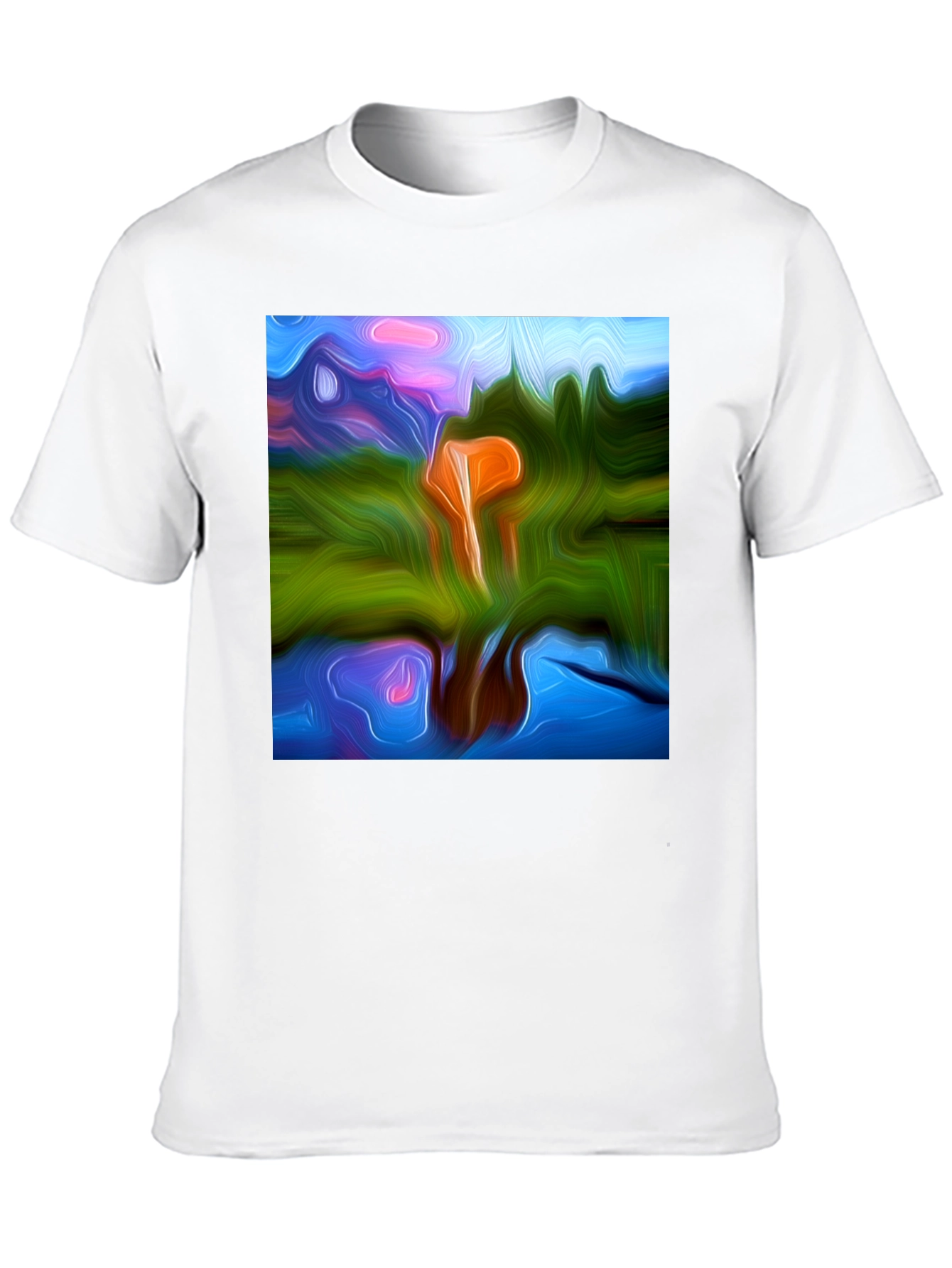 Abstract Art Black T-Shirt - Modern Style