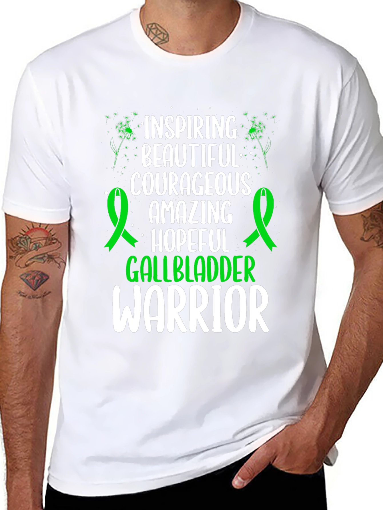 Gallbladder Warrior T-Shirt - Inspirational & Hopeful