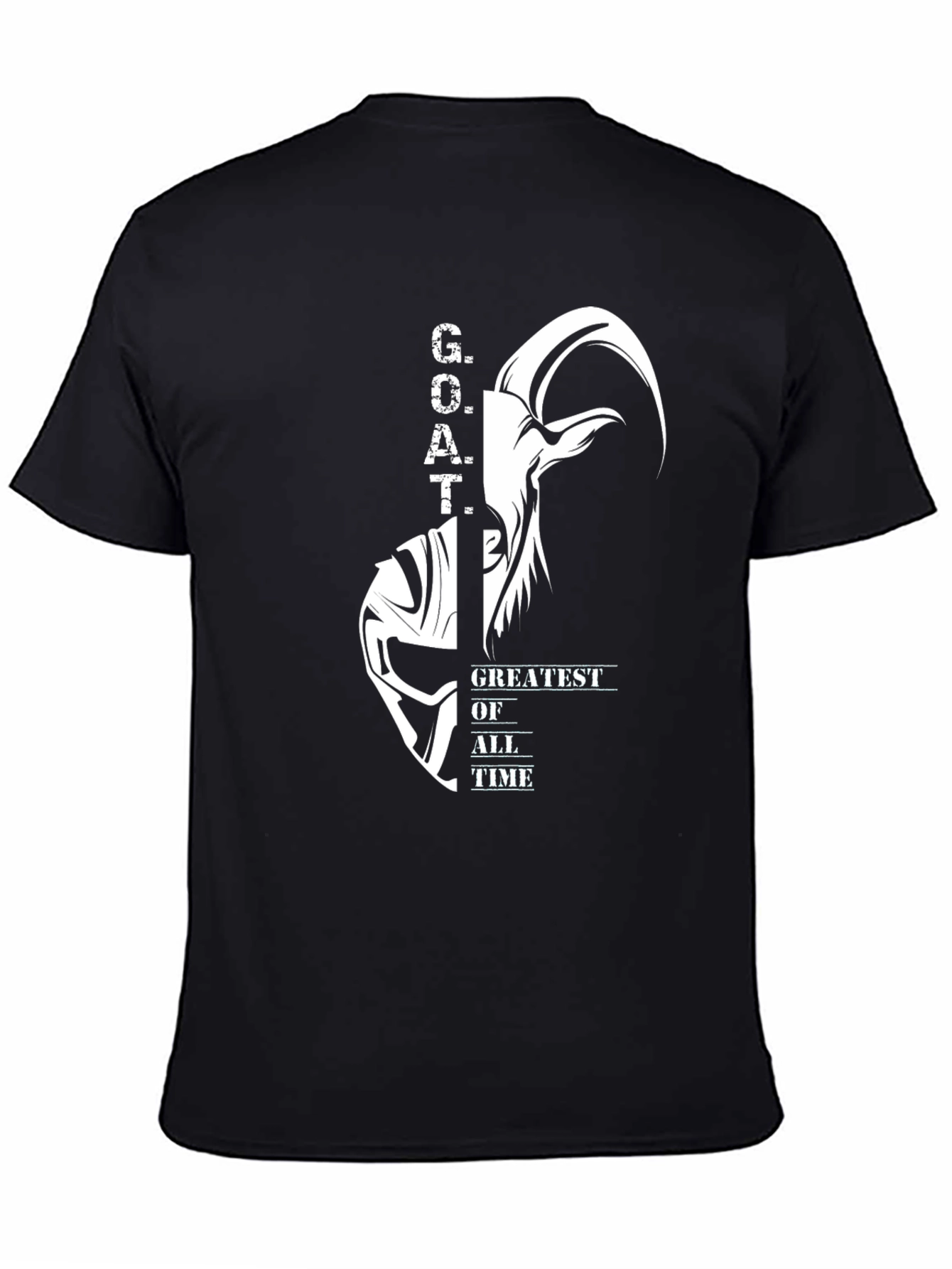 Greatest of All Time GOAT Black T-Shirt
