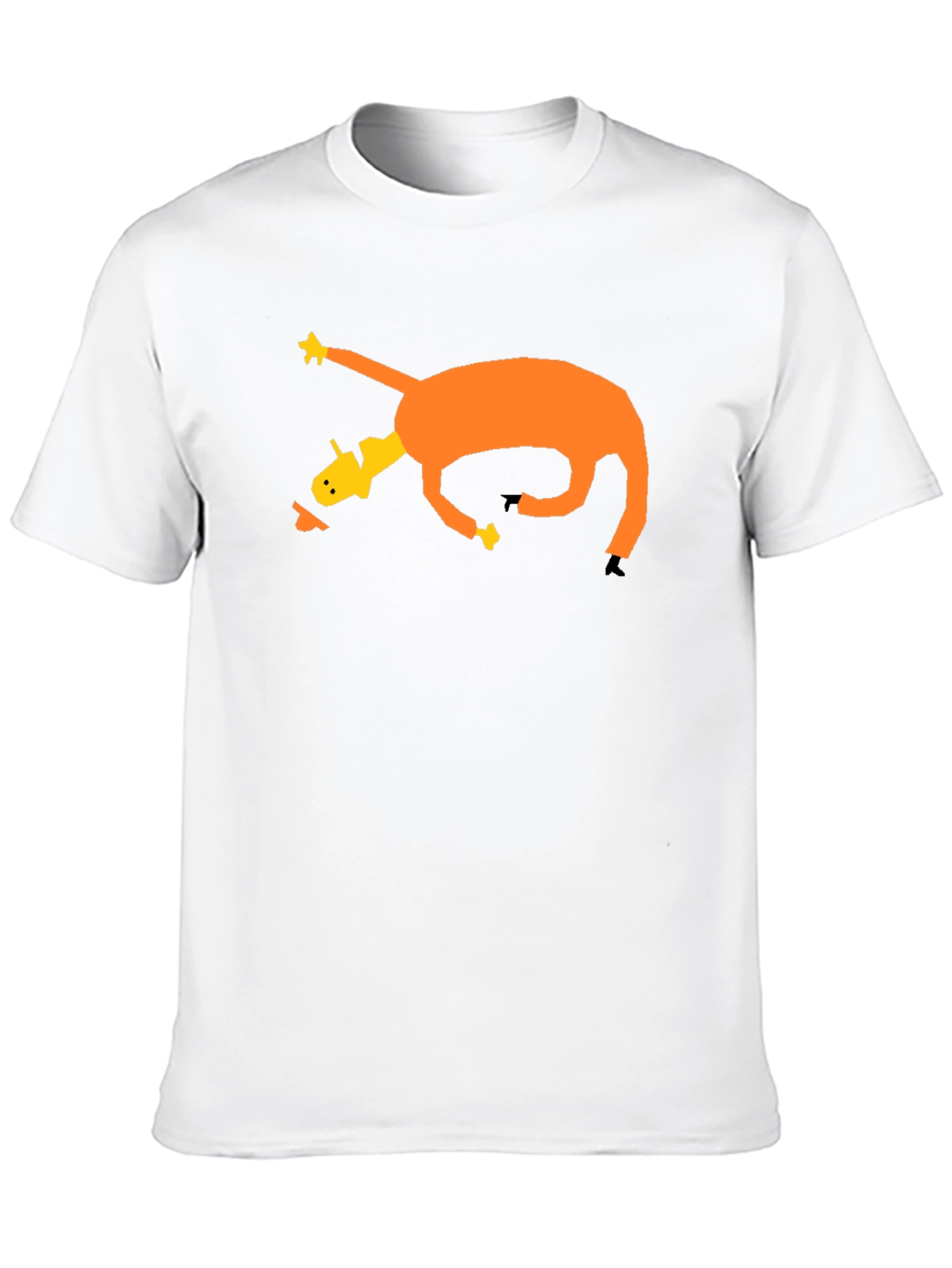 Abstract Graphic Tee - Quirky Cartoon Design