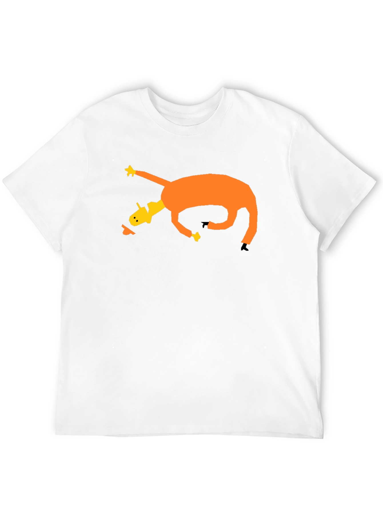Abstract Graphic Tee - Quirky Cartoon Design