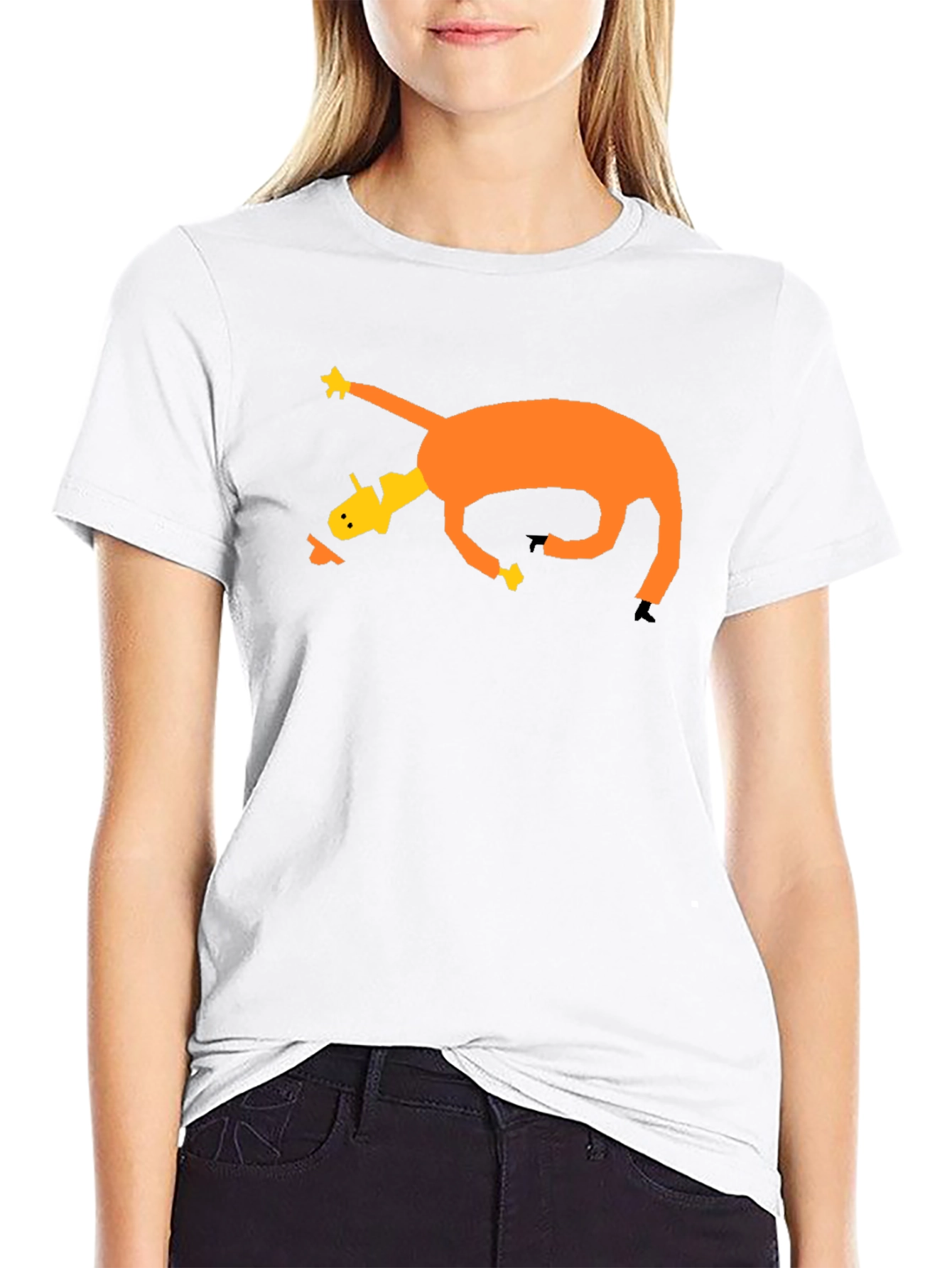Abstract Graphic Tee - Quirky Cartoon Design