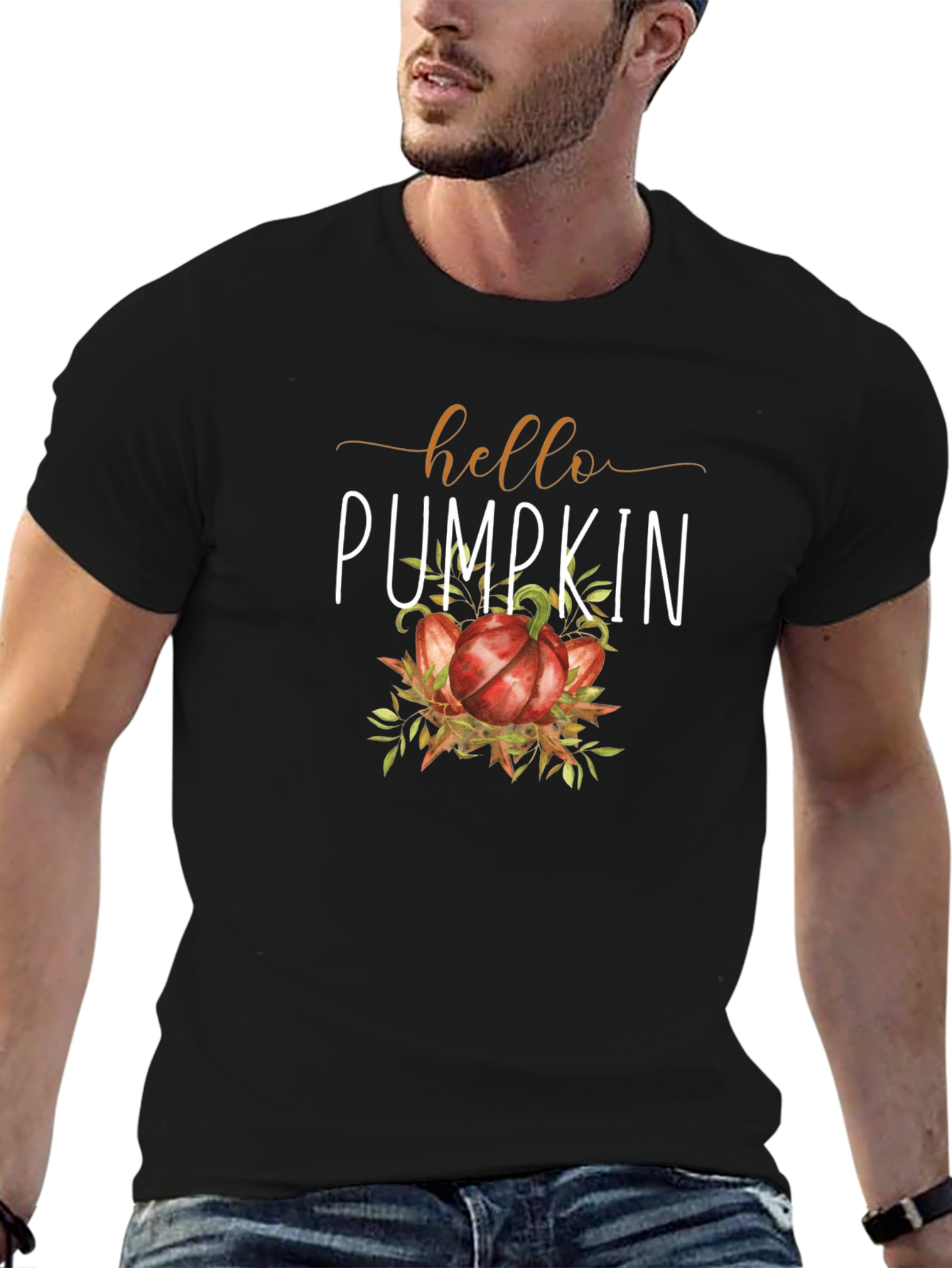 Hello Pumpkin T-Shirt - Autumn Fall