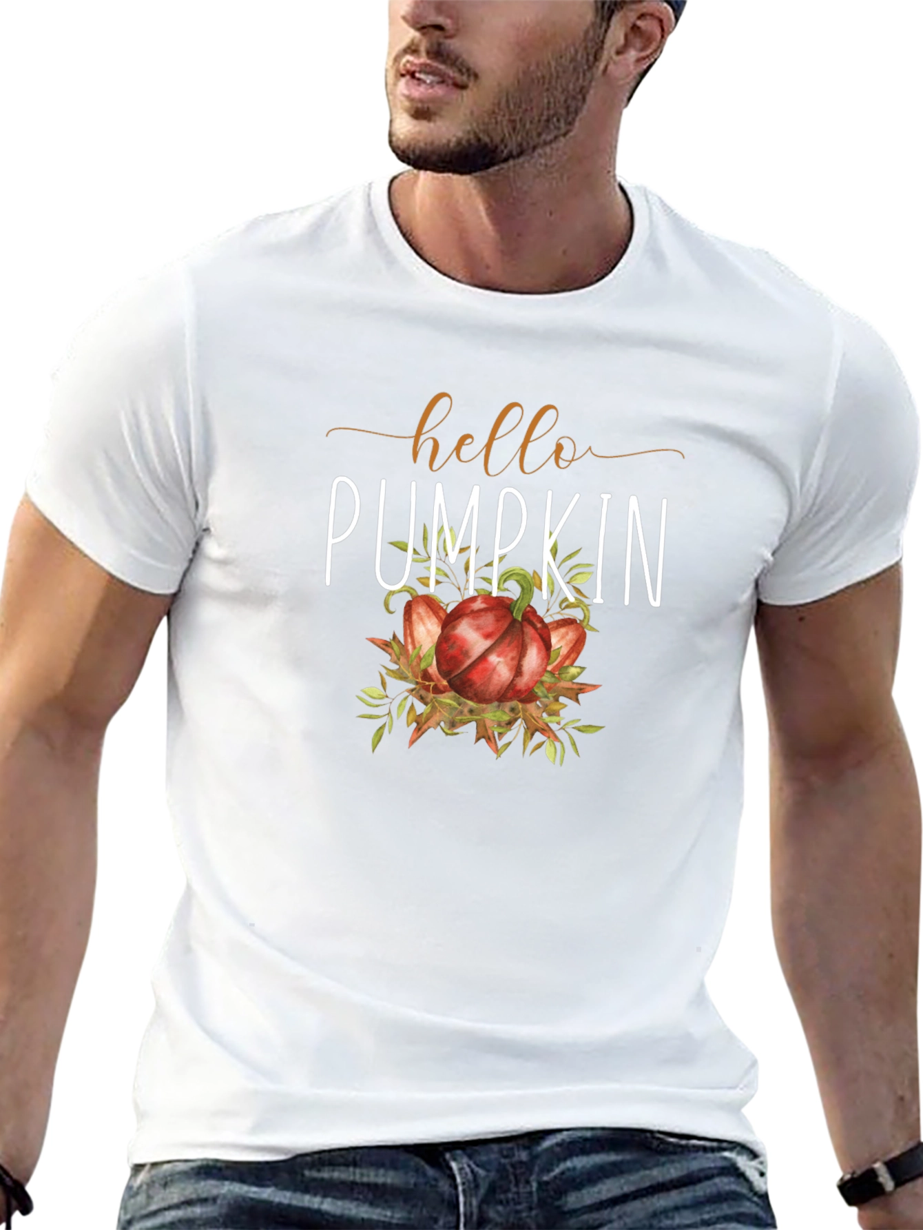 Hello Pumpkin T-Shirt - Autumn Fall