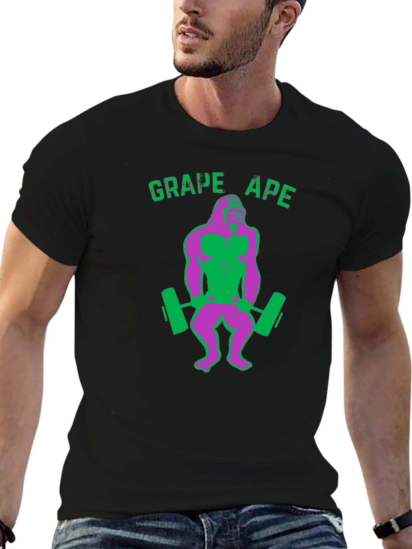 Grape Ape Gym T-Shirt - Funny Workout Shirt