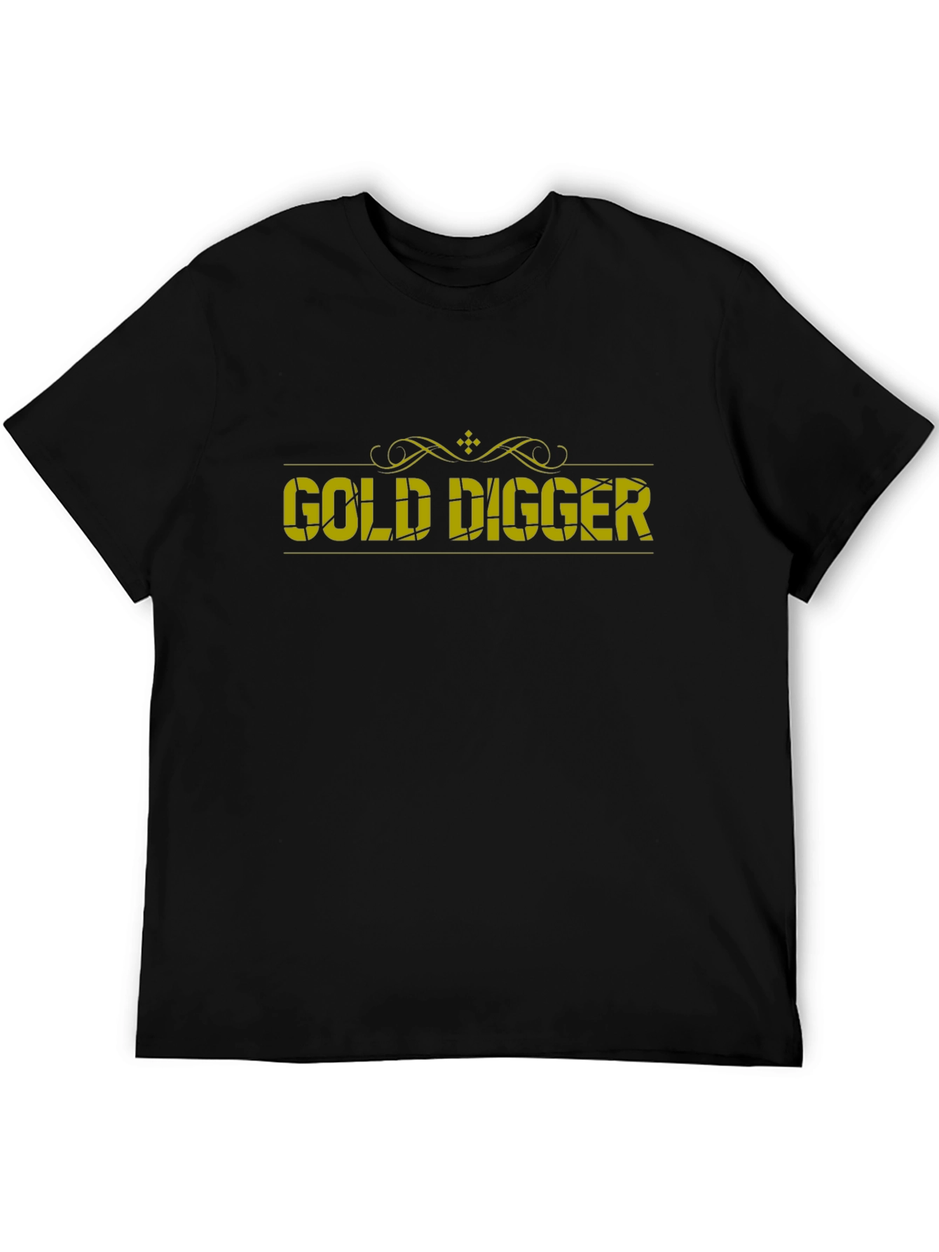 Gold Digger Graphic Black T-Shirt