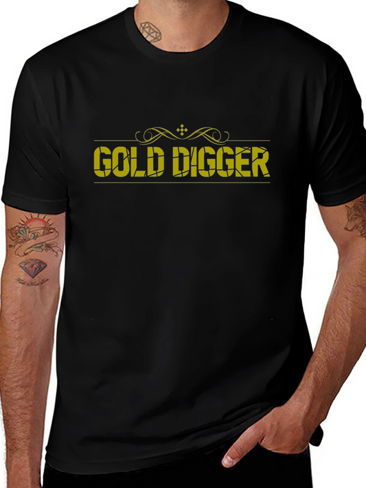 Gold Digger Graphic Black T-Shirt