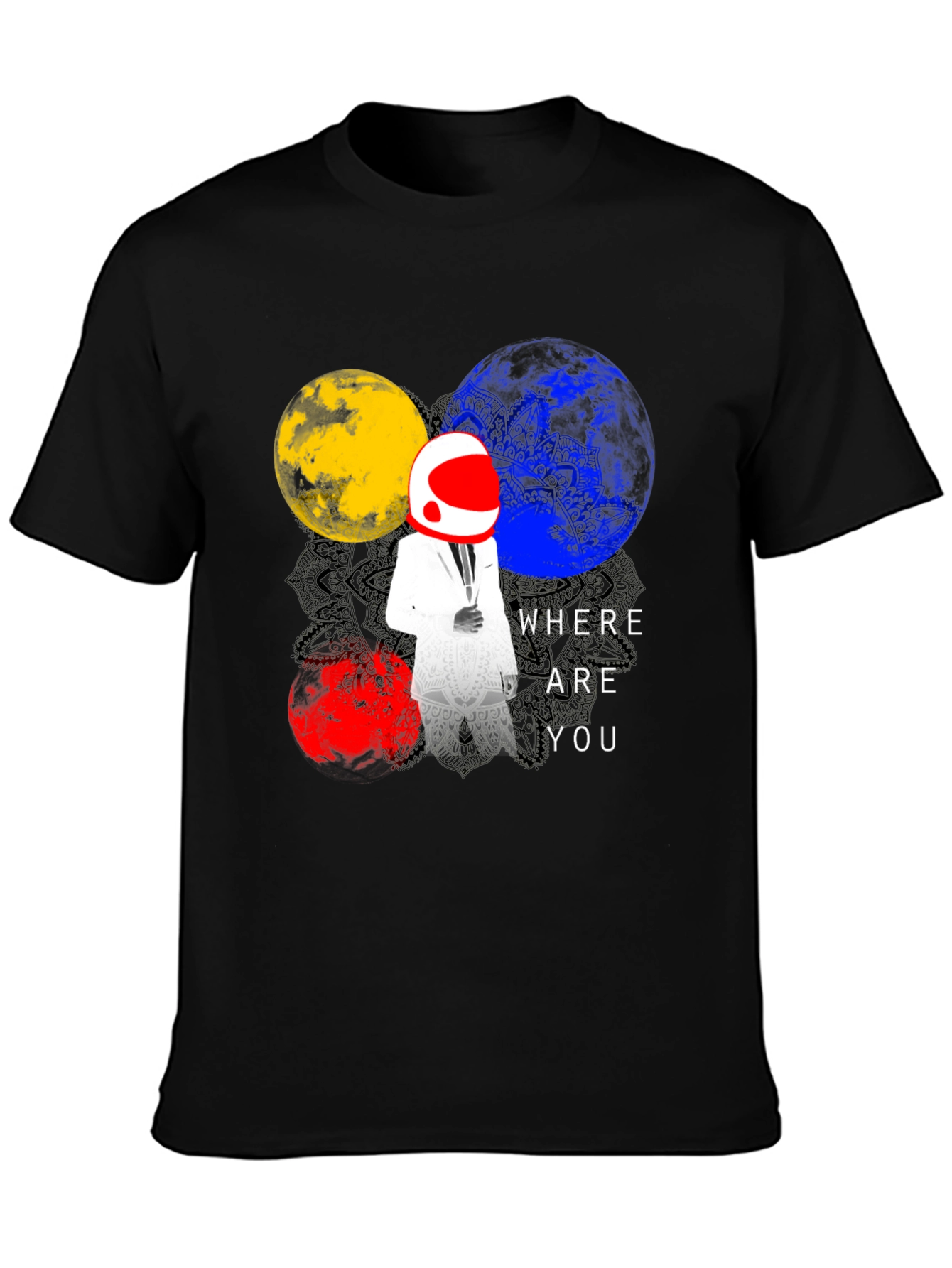 Astronaut Graphic T-Shirt - Where Are You?