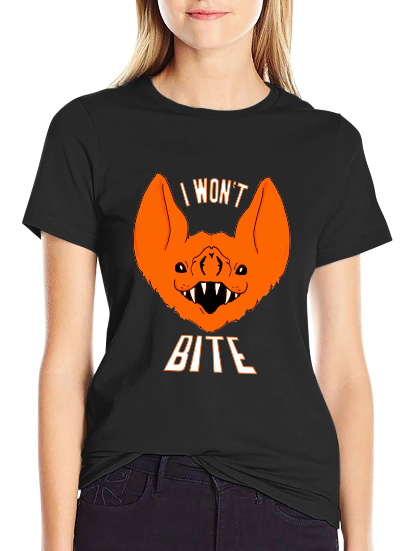 Halloween Bat T-Shirt - I Wont Bite